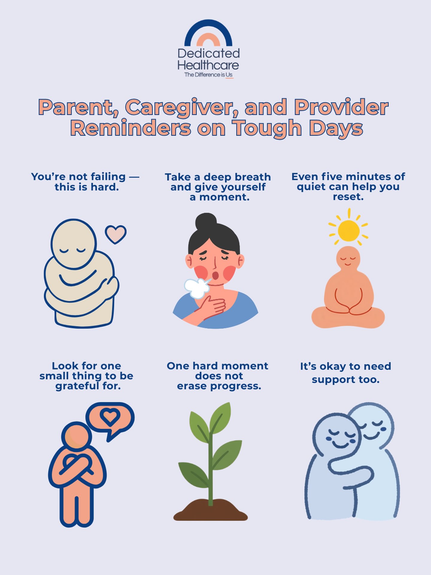 Tough days happen — for parents, caregivers, providers, and children too.
Some days feel overwhelming, and it’s okay to need a moment to pause, breathe, and reset. One hard moment does not erase the care, effort, and progress that came before it.
Be gentle with yourself. Support starts with compassion, and you deserve support too. 🩶
#abatherapy #caregiversupport #parentsupport #behaviorsupport #emotionalregulation