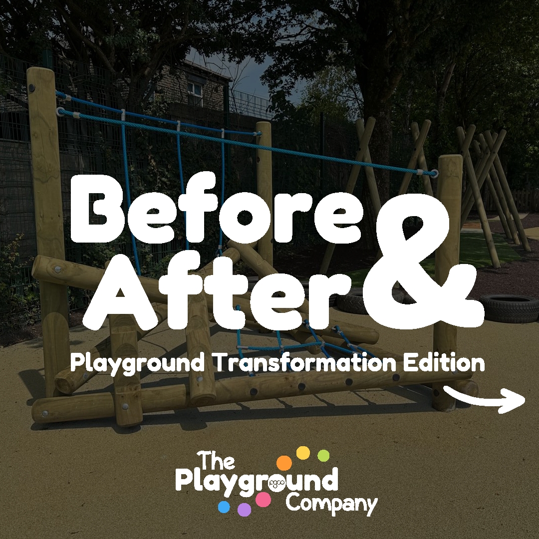 Before & After:
Playground Transformation Edition✨
Comparing the original play space with a completed project really highlights the amazing transformations our teams are capable of!
#PlaygroundTransformation #BeforeAndAfter #PlaygroundDesign #OutdoorLearning