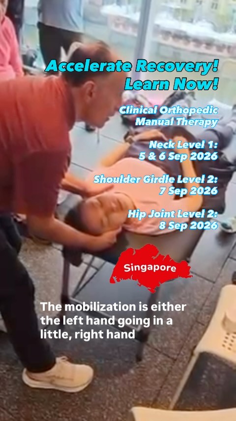 Ready to level up your clinical skills? 💪🏼✨
Join us 5–8 September 2026 for the Clinical Orthopedic Manual Therapy (COMT) Level 1 & 2 Certification — focusing on the Neck, Shoulder Girdle, and Hip.
Led by world-renowned educator Dr. Joseph Muscolino, these intensive workshops are designed for manual therapists and movement professionals who want to master precision palpation, assessment, and treatment techniques.
Get the practical, hands-on tools you need to achieve better patient outcomes.
—
🗓️ Courses Details
📍 Location: 80 Changi Rd, #05-21 Centropod, Singapore 419715
👨🏫 Educator: Dr. Joseph Muscolino
📅 Dates: 5–8 September 2026
· Level 1: 5–6 Sep
· Level 2: 7–8 Sep
—
💰 Investment
Level 1
· Early Bird: $875 (till 19 July)
· Usual Price: $975
· Group Rate: $750/pax (min. 3 pax)
· Alumni Price: $699
Level 2
· Early Bird: $575 (till 19 July)
· Usual Price: $650
—
🚀 Why join?
✅ Hands-on training
✅ UTAP funding available for eligible participants (COMT Level 1 only)
✅ Taught by credible, award-winning educators
✅ Expert guidance on complex clinical cases
✅ FREE ONE YEAR MAMC (MUSCLE ANATOMY MASTER CLASS) SUBSCRIPTION ON LEARNMUSCLES.COM
Don’t miss Early Bird savings — secure your spot today and take the next step in your professional journey.
🔗 Link in bio to register now!
#ManualTherapy #SportsMassage #ContinuingEducation #singaporefitness