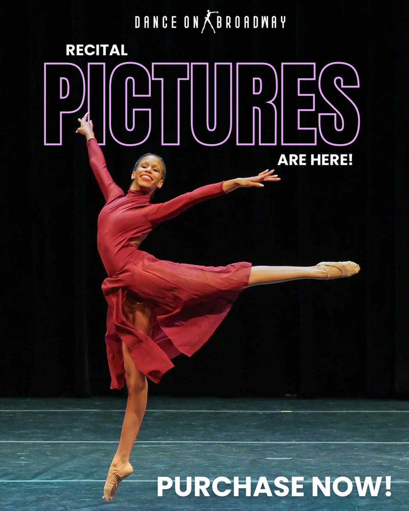 ✨ The recital memories are ready! 📸💜
Our 2026 Dress Rehearsal photo gallery is officially live! Relive the magic, find your favorite moments on stage, and purchase your digital downloads before the gallery expires.
Check your email for the gallery link and start reminiscing! ✨
Photography: @kirstenstickneyphotography
#DanceOnBroadway #RecitalMemories #DOBIsThePlaceToBe