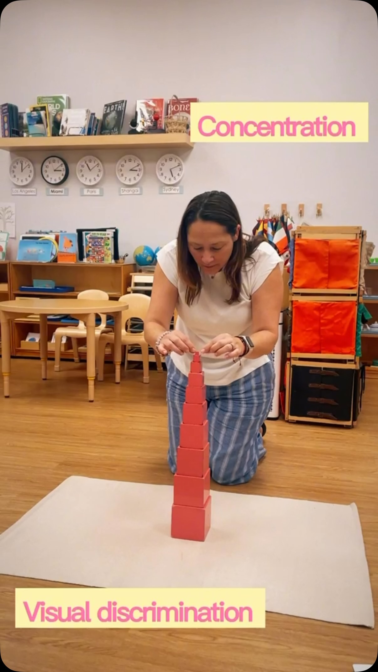 đź©· Montessori Material Highlight: The Pink Tower
Simple in appearance, extraordinary in purpose.
The Pink Tower consists of ten wooden cubes that vary in size from largest to smallest. Through purposeful exploration, children refine their visual discrimination, develop concentration, strengthen fine motor skills, and build a foundation for later mathematical concepts.
Like every Montessori material, the Pink Tower isolates a single quality—in this case, dimension—allowing children to learn through observation, repetition, and discovery.
At ICMS, our future Montessori guides learn how to present each material with intention, empowering children to construct their own understanding through hands-on experiences.
The beauty of Montessori lies in its simplicity, and the Pink Tower is a perfect example.
#ICMS #MontessoriEducation #PinkTower #Sensorial #MontessoriMaterials MontessoriTeacherTraining