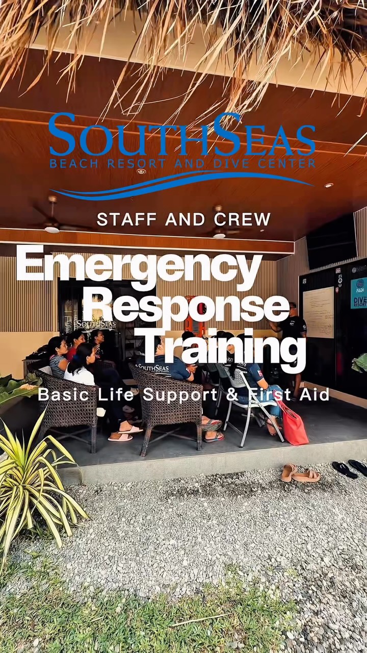 Safety always comes first at Southseas.
Our Southseas staff and crew recently completed their refresher in Basic Life Support and First Aid training as part of our commitment to guest safety, emergency preparedness, and professional service.
From the resort to the dive center, we continue to train, learn, and improve — ensuring that our team is ready to respond when it matters most.
Well done to the Southseas team for taking another important step in building a safer and more prepared environment for our guests and community.
#SouthseasBeachResort #SouthseasDiveCenter #BasicLifeSupport #FirstAidTraining #SafetyFirst