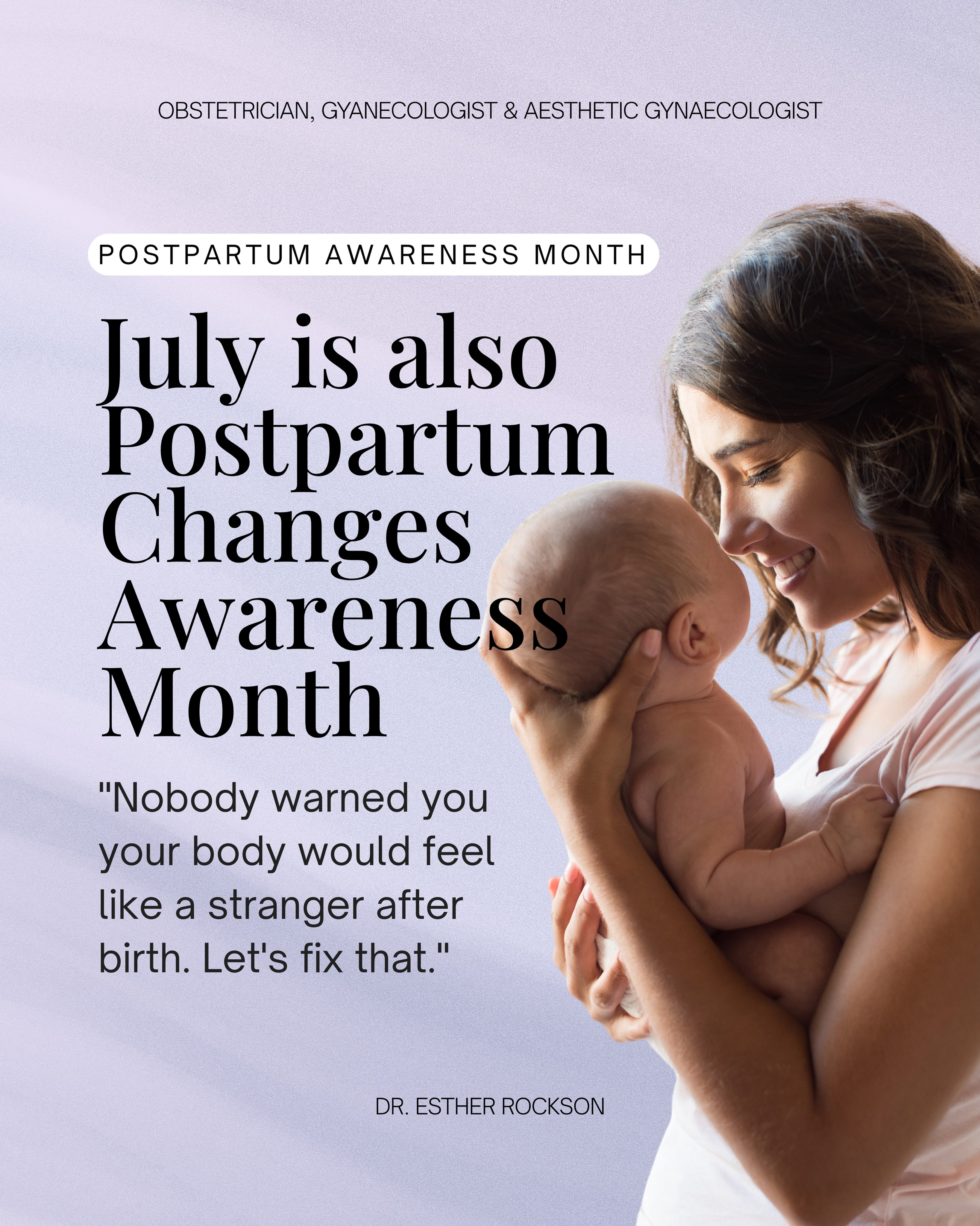Postpartum Awareness Month💜
We spend so much time preparing women for birth, yet far too little time preparing them for what comes after.
The truth is, your postpartum journey doesn’t end at six weeks. Your body has carried, nurtured, and brought new life into the world, and recovery is a process that deserves time, patience, and compassionate care.
Many new mothers experience pelvic floor weakness, hormonal changes, hair shedding, abdominal separation, breast changes, or discomfort during intimacy. These are common postpartum experiences; but they should never be dismissed as something you simply have to “live with.”
One of the most important conversations I have with my patients is this: your body is not failing you; it is healing. And healing deserves support.
A comprehensive postpartum review is about more than checking a box. It’s an opportunity to assess your physical recovery, discuss any concerns, and ensure you receive the care you need - including referral to a pelvic health physiotherapist where appropriate.
This Postpartum Awareness Month, let’s change the narrative. New mothers deserve to feel informed, supported, and confident in every stage of recovery.
If you’ve recently welcomed your little one, remember: your health matters too.
📞 011 458 2369 | 011 458 2118
📧 busamed@docroc.co.za
📍 4 Cransley Crescent, Midrand
#postpartumawarenessmonth #postpartumcare #womenshealth #pelvichealth #drestherrockson