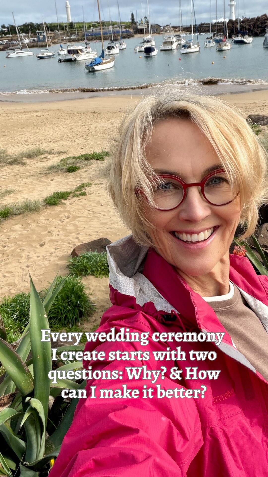 Need some insights into the thinking behind planning a wedding ceremony. Every wedding ceremony I create starts with two easy questions:
💛Why are we doing this?
💛How can we make it better?
Now I can start making it feel like the ceremony belongs to you.
I’ve started connecting with a diverse community of marriage celebrants from around the world and loving the exchange of ideas and challenging the “we’ve always done it this way”.
New inspiration for my Wollongong and South Coast spring weddings. Oh the places and people this role will go💛
Next stop, coffee, cake, scripting
#wollongongcelebrant #southcoastcelebrant #wollongongweddings #weddingceremony
