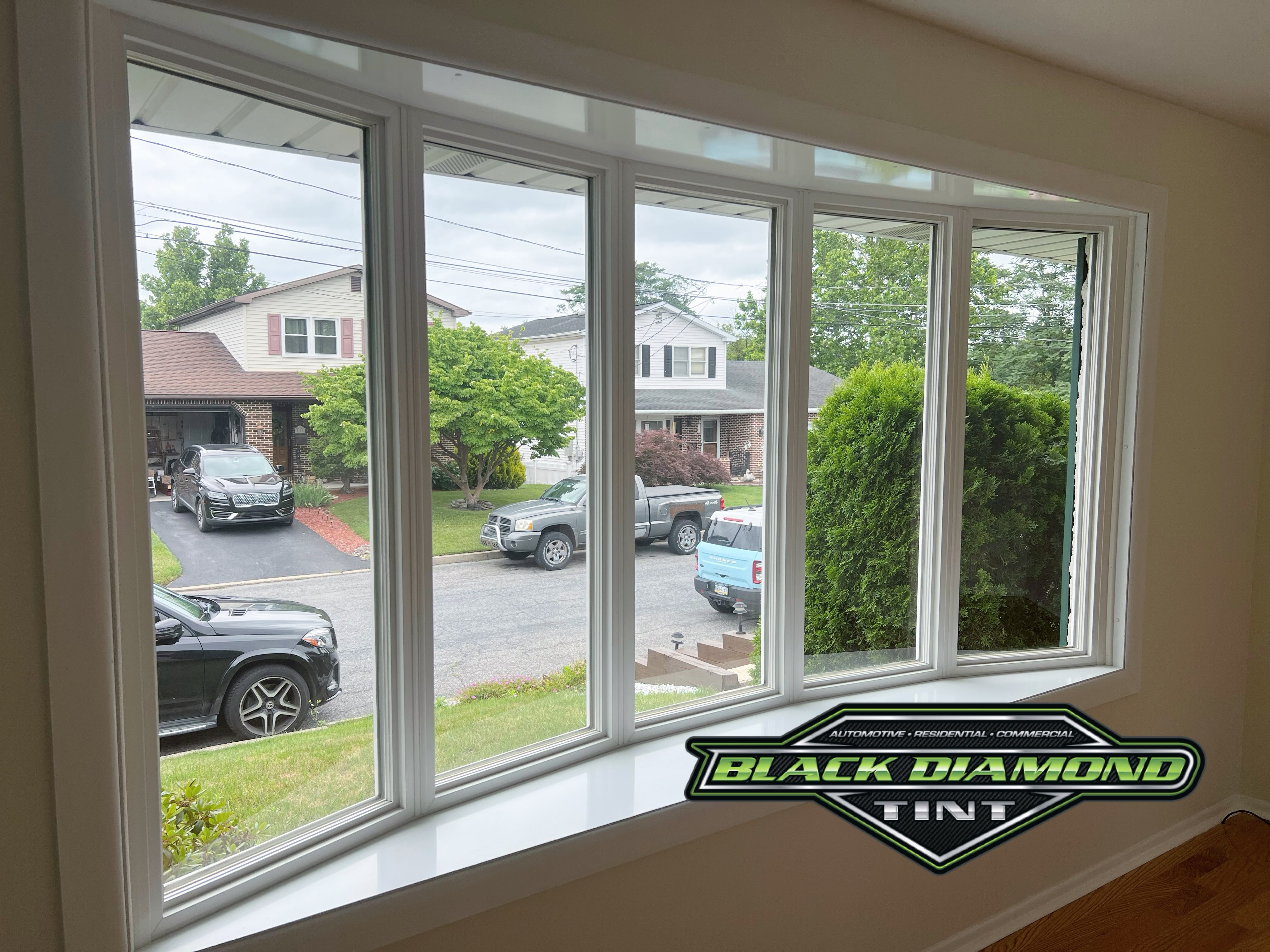 Protecting newly refinished hardwood flooring today with our Panorama Slate 30 for an excellent blend of performance, while retaining your view!