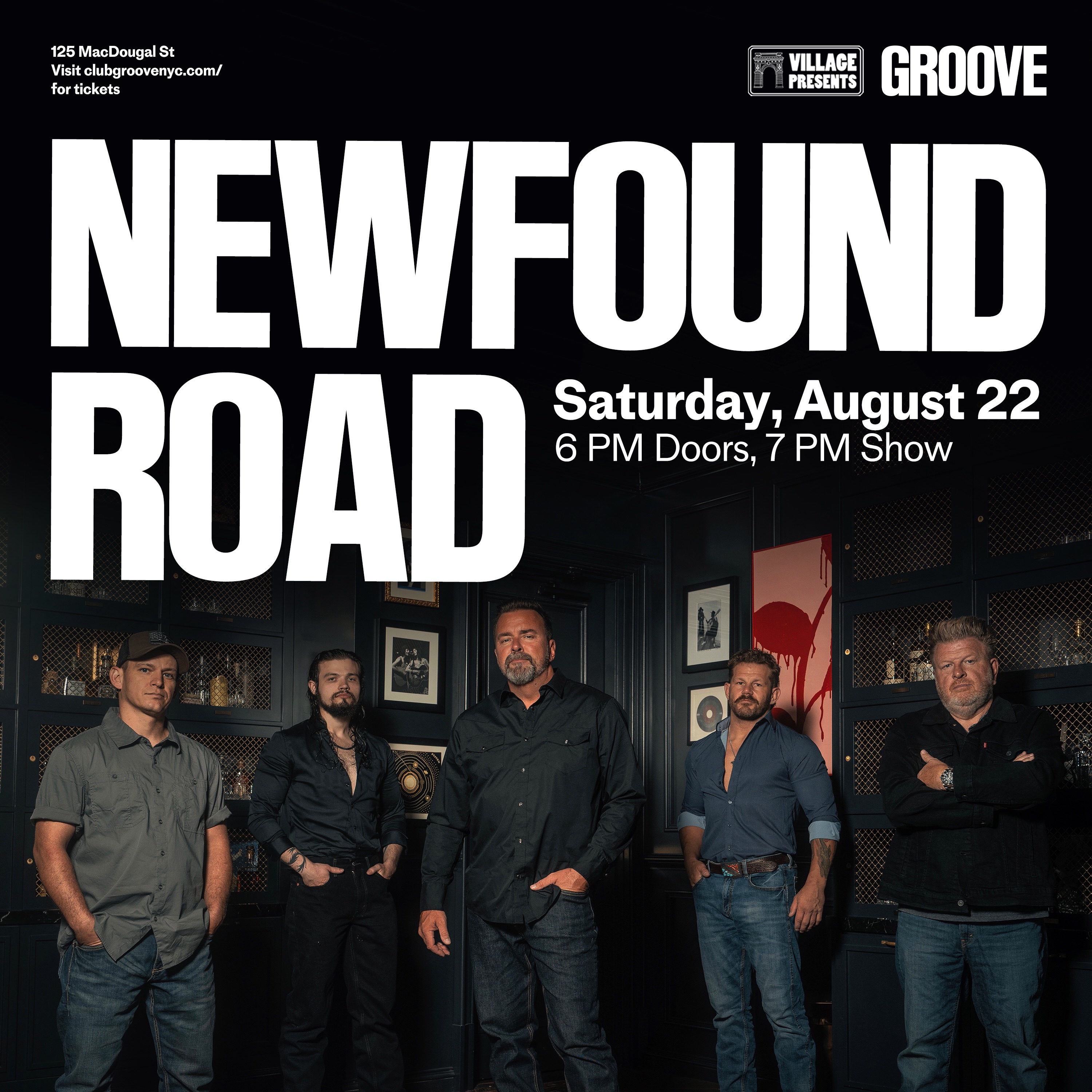 JUST ANNOUNCED: Join American roots & bluegrass powerhouse @newfoundroadmusic LIVE at Groove this August! 🎙️
Don’t miss a night of soulful vocals, tight arrangements, and instrumental firepower on Saturday, August 22nd at 7 PM 🎵
Tickets on sale now, grab yours at the link in bio! 🎫
#GrooveNYC #LiveMusicNYC