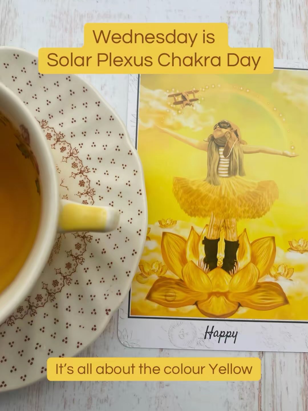 Wednesday is Solar Plexus Chakra day. Incorporate the colour yellow into your day to nourish your Solar Plexus Chakra.
#solarplexuschakra