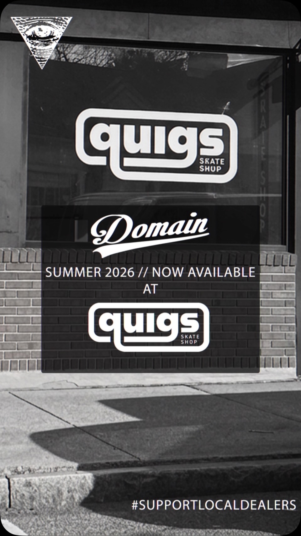 I am beyond hyped and grateful to announce that our Summer ‘26 drop will be available at @quigsskate in Bridgewater, MA‼️
This one hits home for me, literally. I was born and raised in Brockton, MA. Bridgewater is our closest neighboring town and Quigs is the first shop to officially carry Domain Apparel in Massachusetts, my home state‼️🖤
Big shoutout to Paul and his family, and make sure to stop by their shop and support your local dealers‼️ 🤝👊
#domainapparel #supportlocaldealers #bridgewater #massachusetts #skateboarding