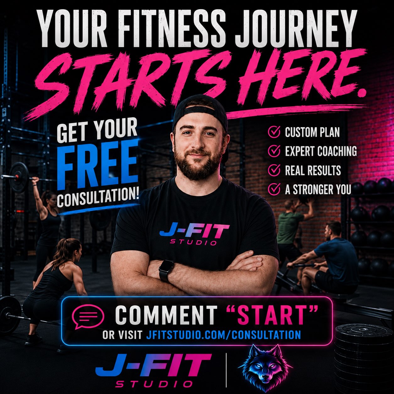 🚨 Stop Waiting. Start Becoming. 🐺
Every fitness journey starts with one decision.
Whether your goal is to lose weight, build strength, improve your health, or simply feel confident again—we’re here to help you every step of the way.
💥 Your first Fitness Consultation is 100% FREE.
No pressure. No gimmicks. Just a personalized game plan designed around YOU.
✅ Beginner Friendly
✅ Expert Coaching
✅ Customized Training Plan
✅ Supportive Community
✅ Real, Sustainable Results
📲 Comment “START” below or visit jfitstudio.com/consultation to schedule your FREE consultation.
Your future self will thank you.
#JFITStudio #LeanderTX #CedarParkTX #PersonalTrainer #FunctionalFitness WeightLossJourney StrengthTraining FitnessMotivation GymNearMe LeanderFitness AustinFitness TrainWithPurpose FitnessConsultation JoinThePack MovementIsMedicine 🐺💙💜🩷