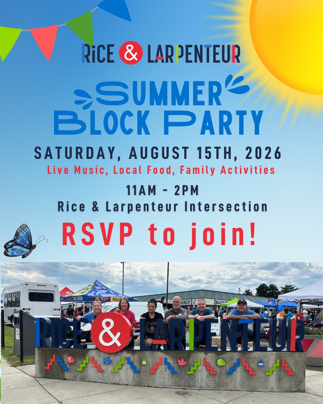 📣 Save the Date!
🎉 The RLA Summer Block Party is back!
🗓️ Saturday, August 15
🕚 11AM – 2PM
📍 Rice & Larpenteur Intersection
Join us for an afternoon of live music, local food trucks, fun activities, and community vibes! There will be complimentary food vouchers, performances, local vendors, and more — all celebrating the heart of our neighborhood.
RSVP - visit our website for more information