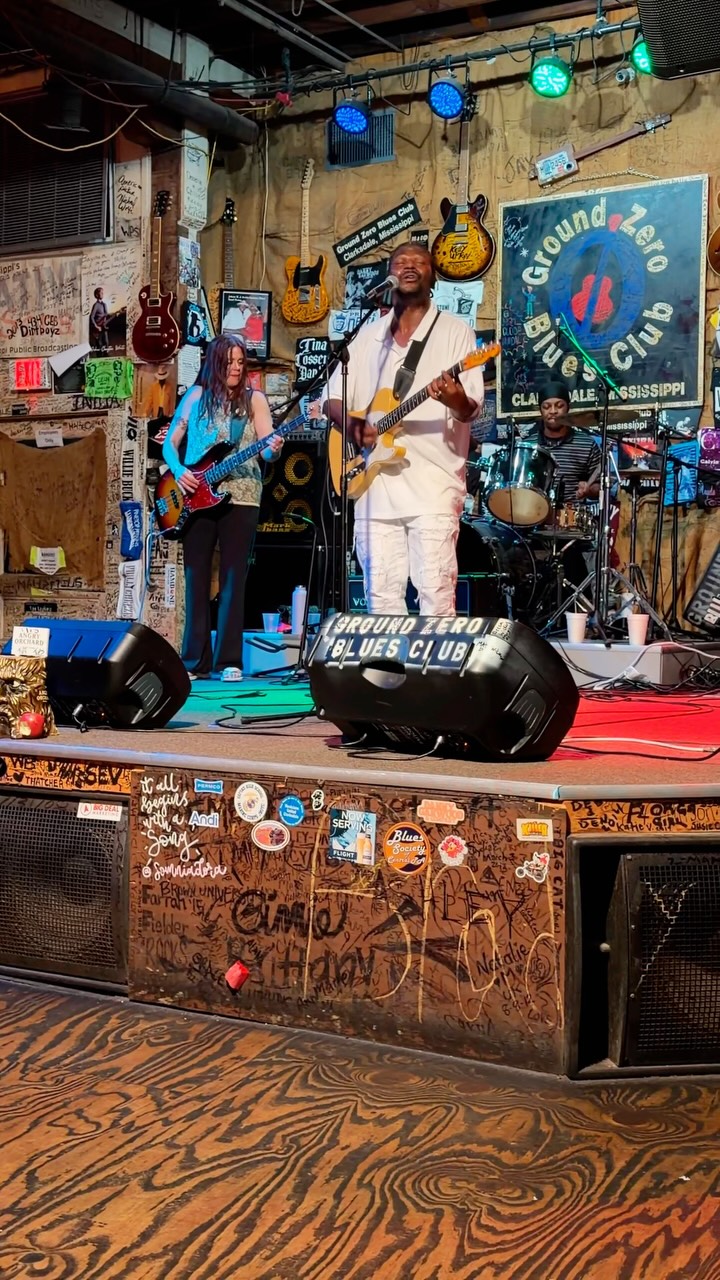 Big A & the All Stars! 🎶
Want to see Big A on our stage? Make plans to be at Ground Zero Blues Club Clarksdale Saturday, July 11th, at 8:00 pm. 💙🎸
#livemusic #guitar #singing #goodtime #groundzerobluesclub