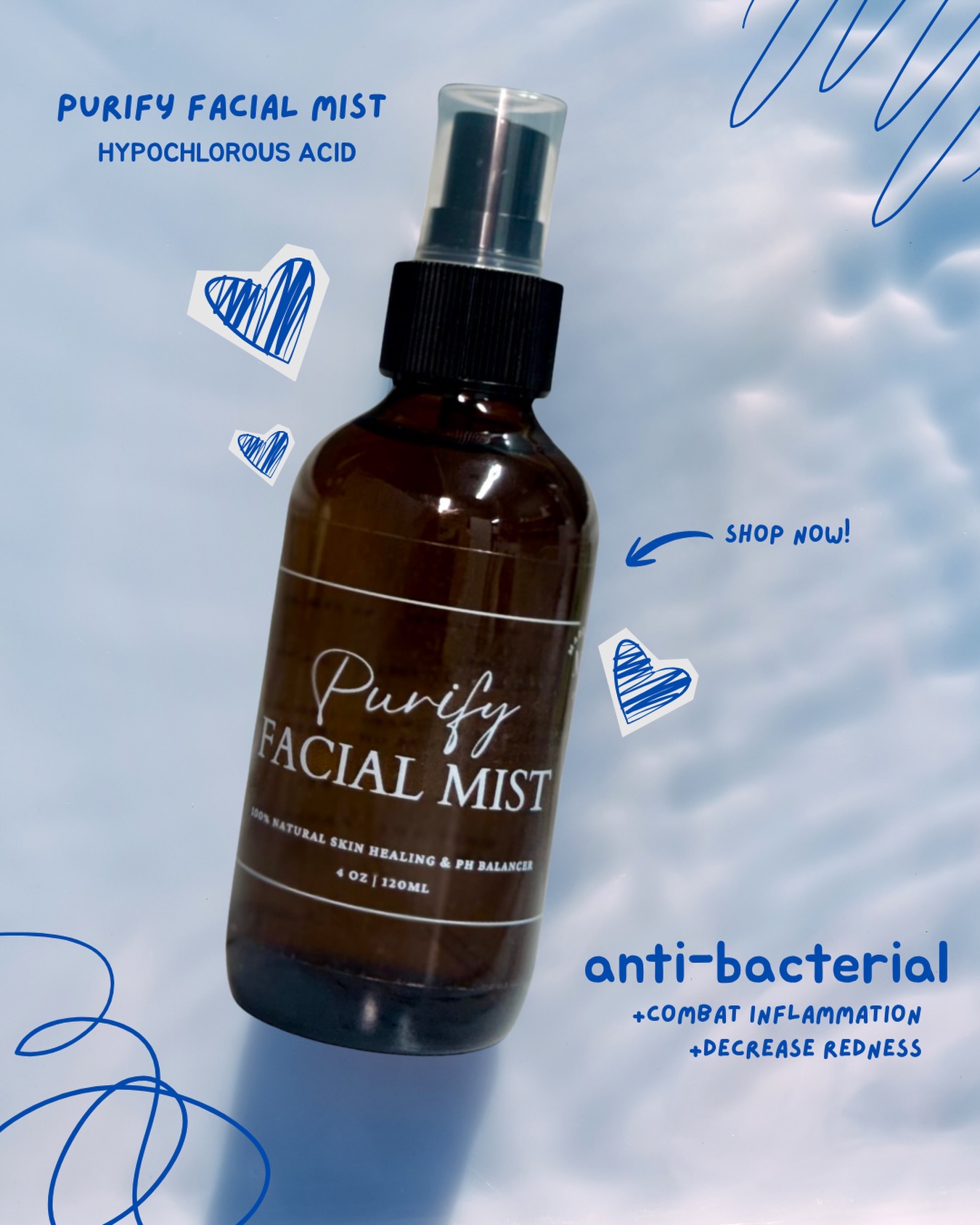 Chances are you’ve seen hypochlorous acid all over your feed lately; it’s having a real moment. But does it actually live up to the hype?
We think so, and it’s why our Purify Facial Mist is one of our go to products in the spa. 🫧🫧
Hypochlorous acid is naturally produced by your own white blood cells to fight bacteria and support healing, which is exactly why it works so well on skin. It’s gentle enough for every skin type, yet effective at keeping skin clear and clean.
Purify is a multipurpose mist that fits into any routine, but it really shines post-treatment, helping calm skin, defend against bacteria, and support recovery, all without irritation.
**get Purify while it’s 20% off!!**
#hypochlorousacid #facialmist #skincare #medspa #pnwmedspa