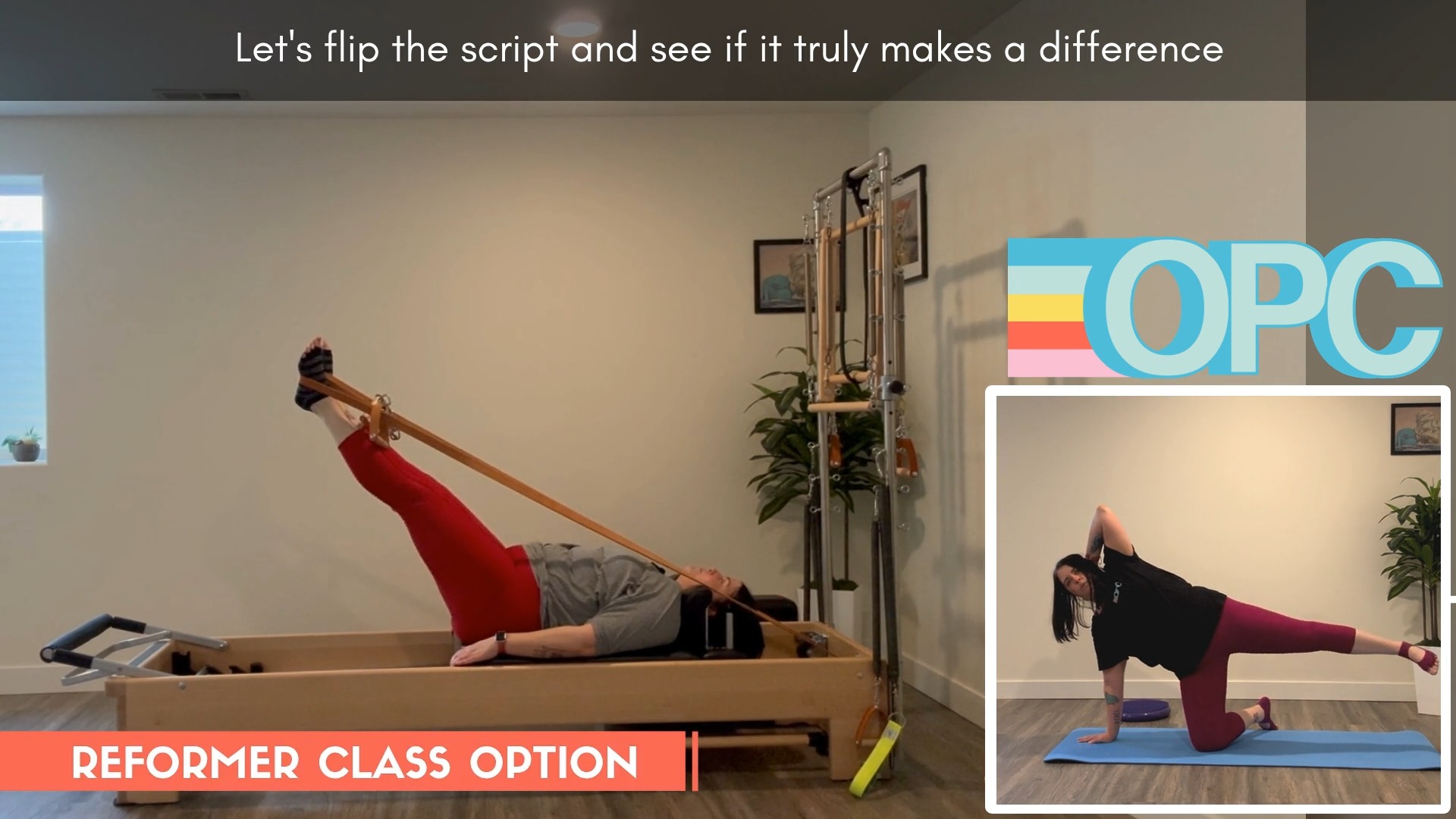 My latest OPC class is LIVE!!
OPPOSITE DAY!
Ever wonder why those challenging stability, balance, and control exercises are saved for the end of the order when we're already tired? While we know there's a method to the MATness, let's explore if there's a bit of madness to the method!
Join me for "Opposite Day" where we're going to start at the end of the order and work our way towards The Hundred! We'll explore how our bodies feel doing the "end of the order" exercises while cold and what it's like to do our "warm up" exercises when we're hot (and maybe a little tired)! Let's flip the script and see if it truly makes a difference.
Grab a barrel, blanket, or anything to lift the hips for the Mat class. We might need a little help connecting at the beginning of our workout.
You’ll have everything you need for the Reformer class!