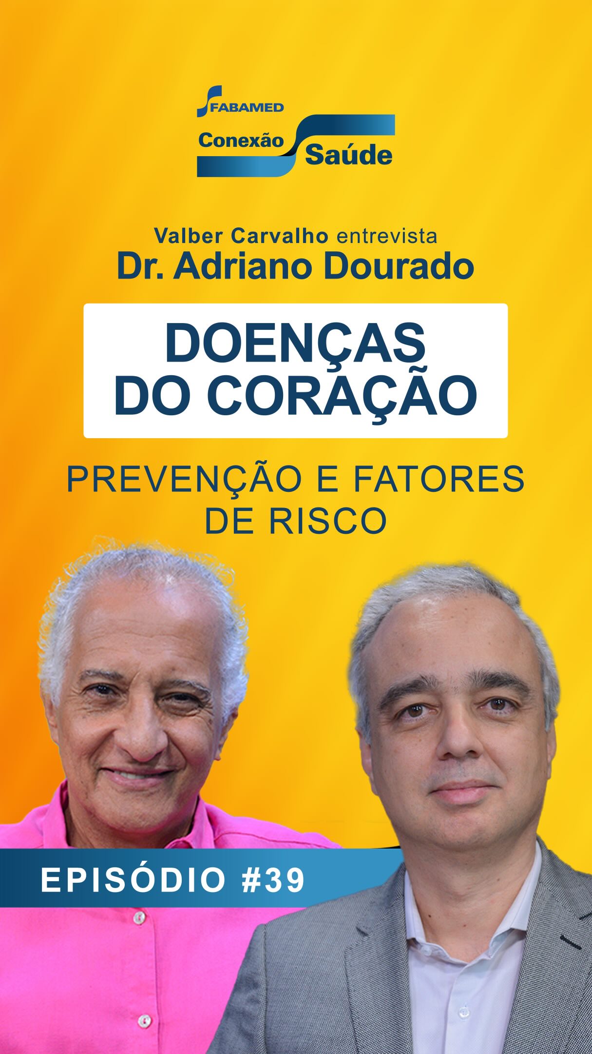 Este é um trecho do episódio #39 do Conexão Saúde, onde Valber recebe o Dr. Adriano Dourado. Médico cardiologista, referência em hemodinâmica e cardiologia intervencionista, ele compartilha orientações essenciais para a preservação da saúde cardiovascular.
📌 Assista e entenda sobre:
- Fatores de risco para o surgimento de doenças do coração
- O Impacto do Estresse
- Prevenção e Estilo de Vida
Episódio completo disponível no YouTube. Inscreva-se no canal e acompanhe novos episódios do Conexão Saúde, toda semana.
#SaudeDoCoracao #Cardiologia #DrAdrianoDourado #ConexaoSaude Prevencao BemEstar VidaSaudavel Hipertensao CardiologiaIntervencionista QualidadeDeVida