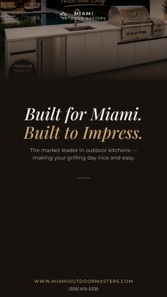 Luxury Cabinetry, Crafted to Perfection.
Beautiful kitchens aren't just builtโthey're crafted. โจ๐ก
โจ Where Style Meets Functionality โจ
Your kitchen is more than a place to cook โ it's the heart of your home. At Miami OutdoorMasters, we design and build custom interior kitchens that combine timeless craftsmanship, premium materials, and modern functionality.
From sleek contemporary designs to warm, traditional spaces, every kitchen is tailored to fit your lifestyle and elevate your everyday living.
โ Custom Cabinetry โ Premium Finishes โ Innovative Storage Solutions โ Expert Design & Installation
Create a space you'll love for years to come.
๐ Serving South Florida ๐ Contact us today for a free consultation.
#InteriorKitchen #KitchenDesign #CustomCabinetry #LuxuryKitchen #ModernKitchen