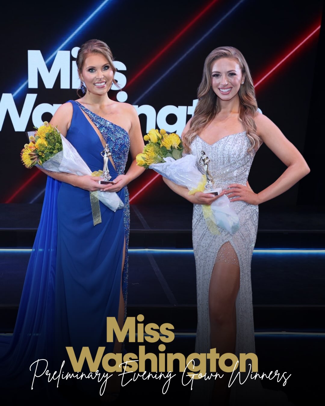 ✨ Congratulations to our Night 1 Evening Gown Preliminary Winners! ✨
đź‘‘ @missnorthwestwa Austin Douglas
đź‘‘ @missgreatervancouverwa Natalie Worthy
Please join us in celebrating all of our contestants as they continue their journey toward the crown. The competition is just getting started, and there’s so much more to come! ✨
#MissWashington #MissWA #MissWA2026 #MissWashington2026 #MissAmerica