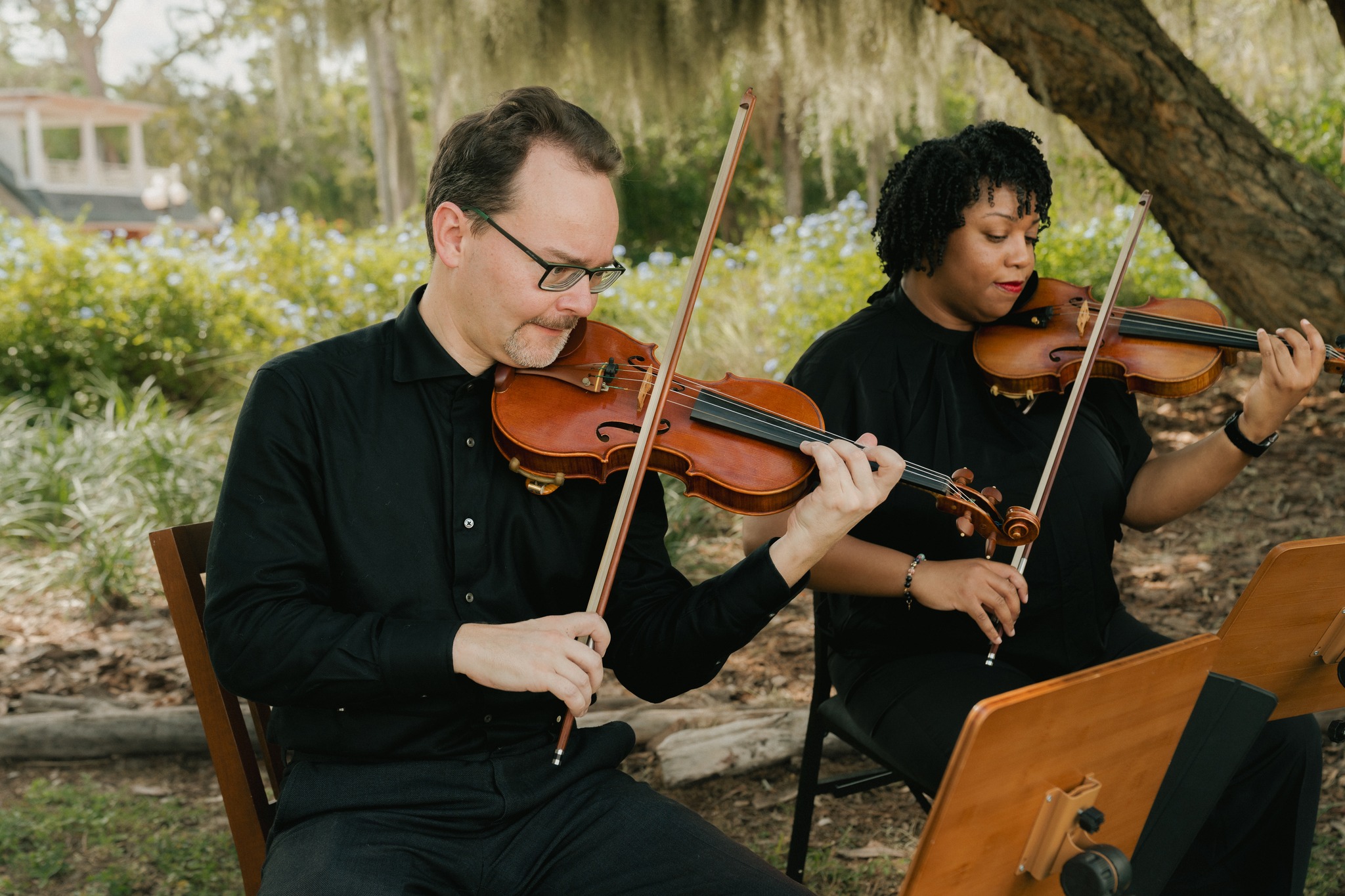 Look closely... you might notice a few butterflies enjoying the performance with us. 🦋
Before this wedding began, we arrived early to create something a little different. Instead of waiting for guests to arrive, we took advantage of the quiet venue to film one of our favorite arrangements: "Chandelier" by Sia.
What started as a simple content shoot turned into one of those rare moments where everything came together naturally—the breeze through the trees, the peaceful setting, and a few unexpected visitors fluttering through the scene. It's a reminder that some of the most memorable performances happen when no audience is expected.
A huge thank you to @myggifilms for beautifully capturing this performance.
Would you add Chandelier to your wedding playlist?
#NovaClassica #Chandelier #Sia #StringQuartet #LiveMusic #WeddingMusic #OrlandoWedding #FloridaWedding #LuxuryWedding #WeddingMusicians #ChamberMusic #Reels #Nature #BehindTheScenes