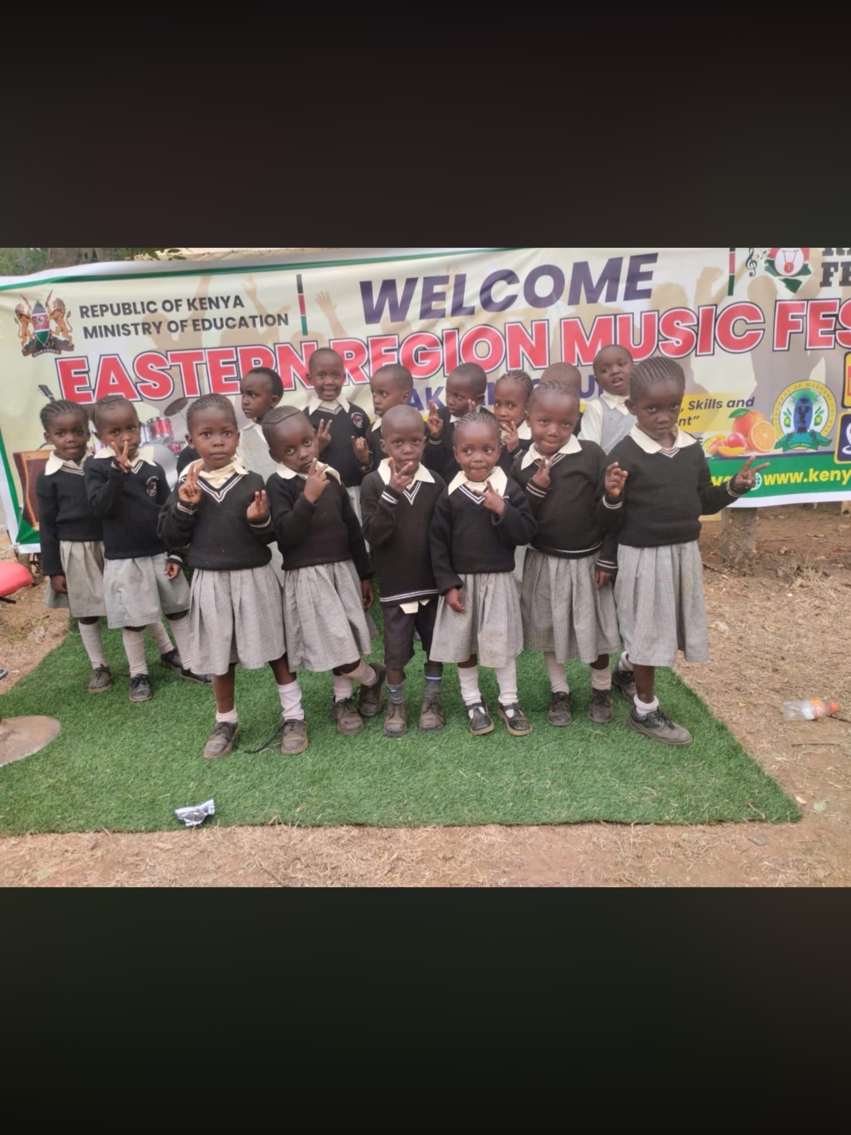 This gorgeous little gang represented St Peter's Primary at the County Regional Music Festivals at Wote in Makueni County. Being their first time and coming 12th is a marvellous achievement. You have done us proud you lovely Kajuki Gems.
Hope through Education.... and Music. #hopethrougheducation #education #kenya