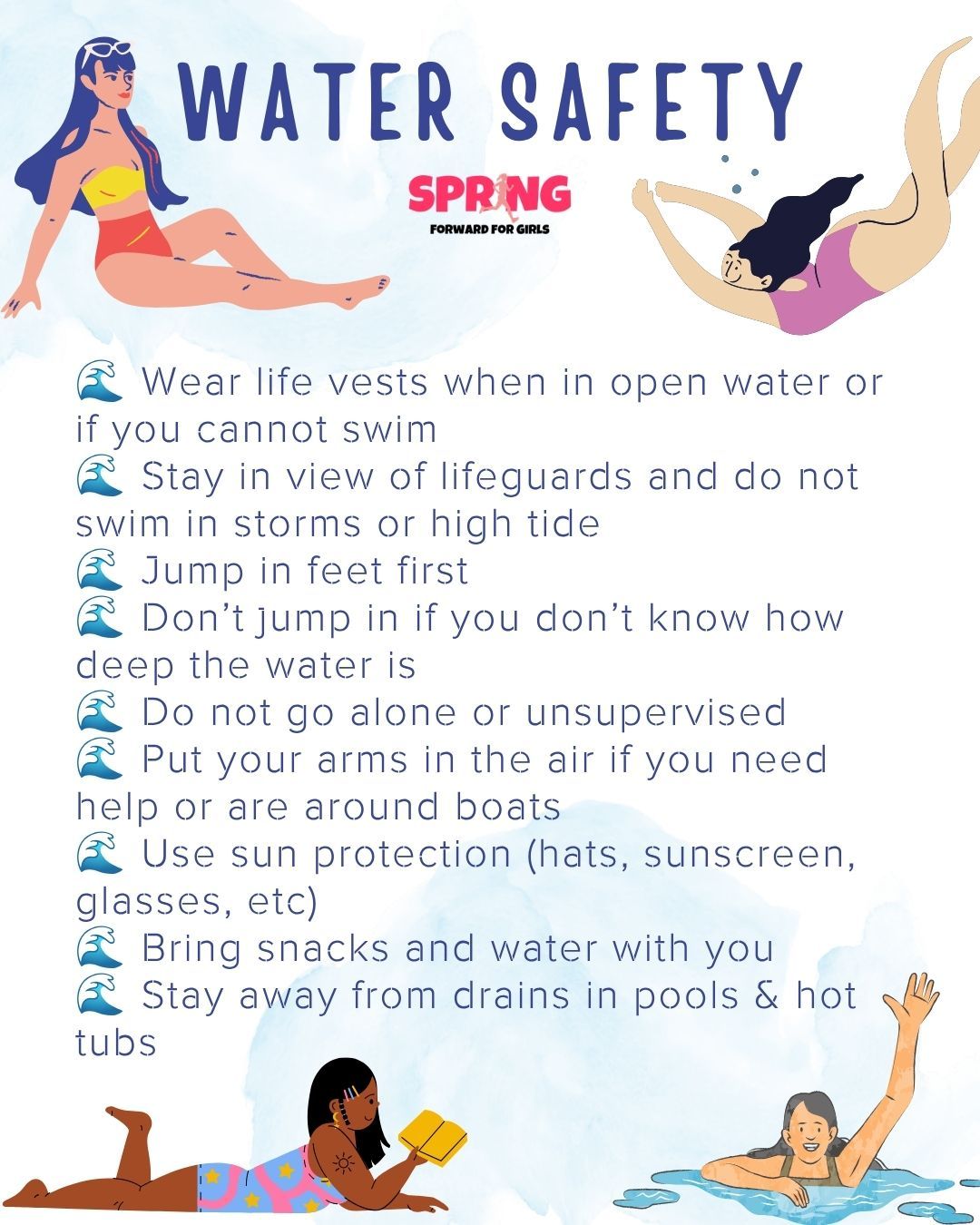🏊🏻♀️ We are in full swing of summer time, so let's talk about how to be safe in your water activities!
#watersafety #swim #swimming #swimmer