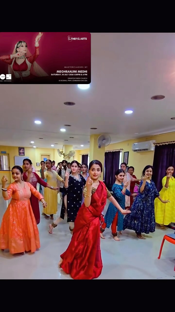 ✨Workshops for Advanced and Beginner/Pre intermediate by @meghranjani ✨
Special Masterclasses where you can learn Gat Bhav and Gat Nikas. Join the advanced batch if you have trained for 5 years or more in Kathak or join Beginner/ Pre intermediate batch if you have learnt for 3 years or more.
Also come and watch her perform next week:
📍 North Edinburgh Arts
📅 Friday 17 July 2026
🕕 6:00 PM
🎟 Tickets via the link in our bio
Kathak Workshops, 18th July
📍 Granton Parish Church
• Advanced: 1:30–5:00 PM
• Beginner / Pre-Intermediate: 6:00–8:00 PM
🎟 Book via the link in our bio.
If you love dance, theatre, music or traditional arts, join us for a beautiful evening and why not bring a friend along !!
With thanks to our community and promotional partners
@siafscotland @sabashscotland @nikkandanceacademyscotland @malhardanceedinburgh and @_cosmic_dance_school
.
.
.
.
.
.
.
.
.
.
#Edinburgh #EdinburghEvents #ThingsToDoInEdinburgh #Kathak #IndianClassicalDance SouthAsianArts DancePerformance LivePerformance CulturalEvents PerformingArts EdinburghArts DanceScotland ScottishArts ClassicalDance Storytelling VisitEdinburgh SummerInEdinburgh ArtsInEdinburgh TheiyaArts unique Edinburgh events.