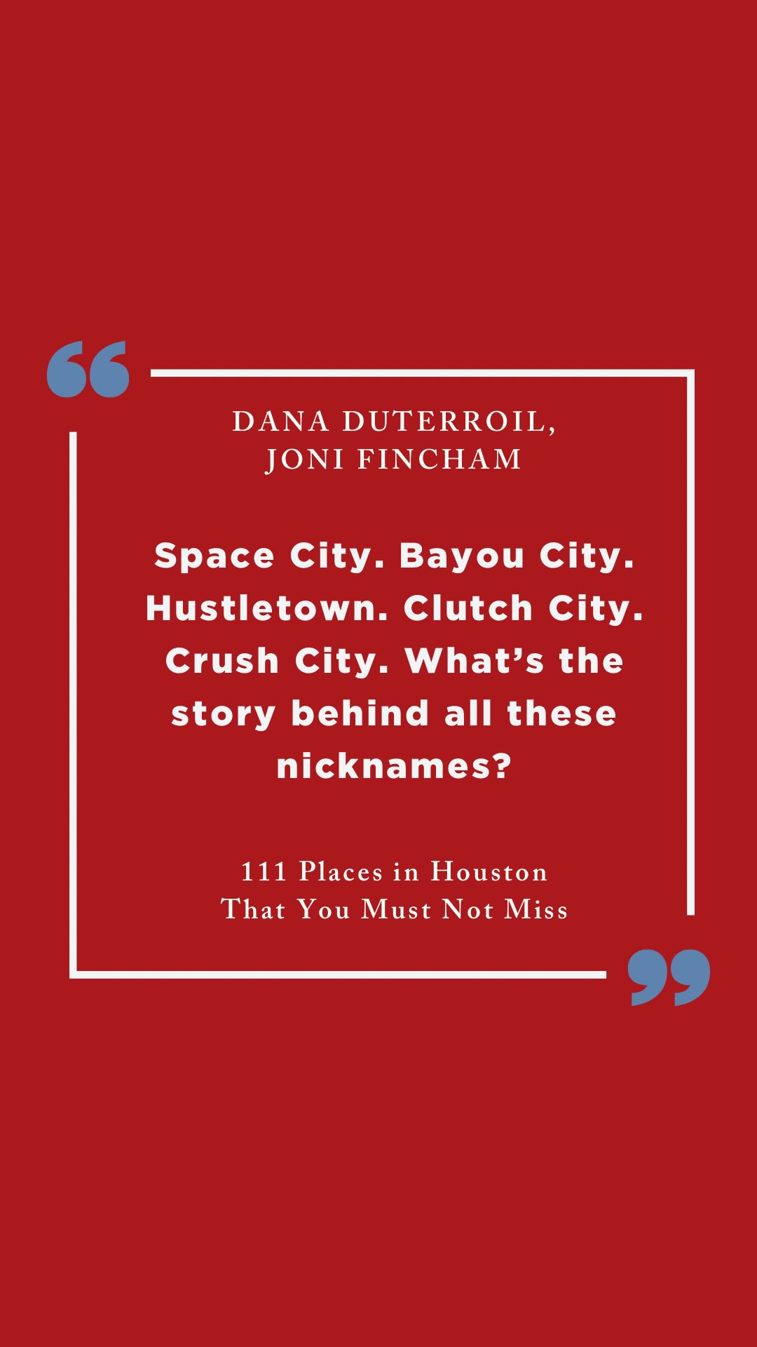 Houston is full of surprises. 🤠
Not all of Houston’s best places are on the tourist map.
Discover the unexpected with 111 Places in Houston That You Must Not Miss. 🚀
🛒 Out from 13 July in the UK. Coming 13 August to North America.
💬 Which US city should we feature next?
#TravelTok #111Places #HoustonTravel