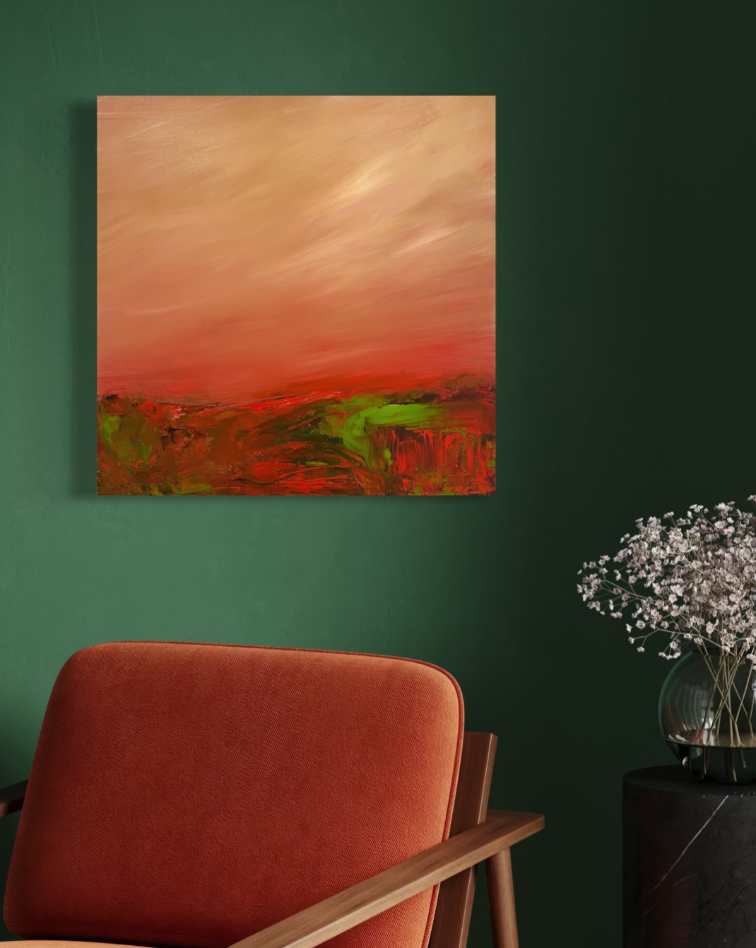 Lots of energy here… maybe too much 🤣
Work in progress from the studio this weekend. I’m definitely channeling the reds, trying to feel warm in this freezing weather 🤣
Will see how it sits in a few days.