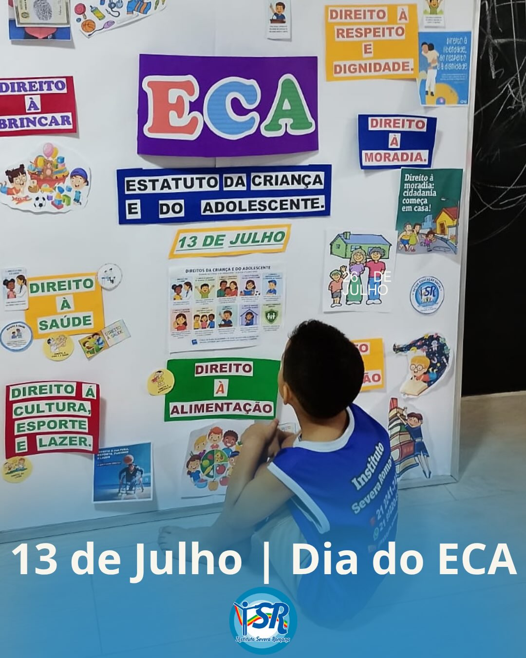 💙 Hoje o ECA completa 36 anos!
Há 36 anos, o Estatuto da Criança e do Adolescente garante direitos fundamentais e reforça que toda criança e todo adolescente merece crescer com proteção, respeito e oportunidades.
Para celebrar essa data, promovemos uma atividade especial, incentivando nossas crianças e adolescentes a conhecerem seus direitos de forma lúdica e participativa.
Porque conhecer os direitos é o primeiro passo para exercer a cidadania.
✨ 13 de julho – 36 anos do ECA.
#ECA #36AnosDoECA #InstitutoSeveraRomana #DireitosDaCriança #DireitosDoAdolescente