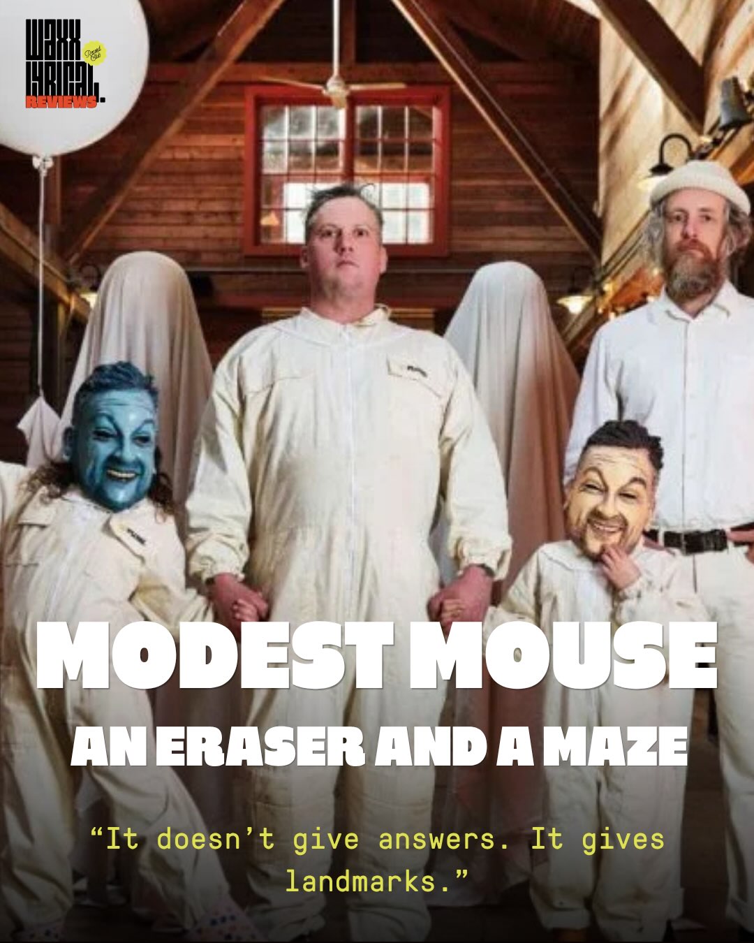 Thirty years down the wrong road, Modest Mouse keep moving through the maze.
*An Eraser and a Maze* is messy, haunted, funny and stubbornly alive. It doesn’t chase the past, tidy up the weirdness or offer easy answers. It gives landmarks.
@annettegeneva.jpeg reviews the band’s first album in five years, their first independent release in nearly three decades, and a record shaped by loss, legacy and Isaac Brock’s refusal to stop wandering.
Read the full review now at Waxx Lyrical Media Centre (link in bio).
#ModestMouse #waxxalbumreview #AlbumReview #newmusicdiscovery