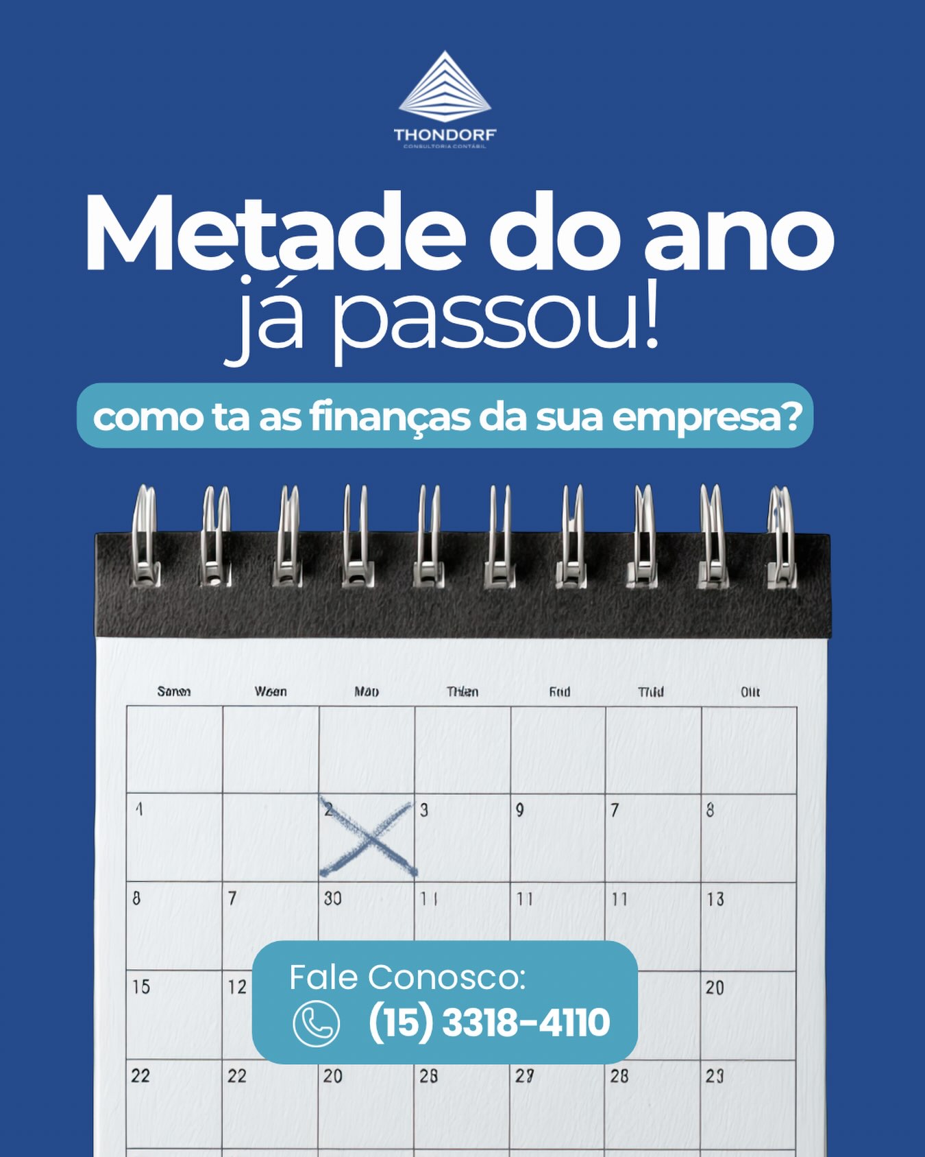 O ano ainda não acabou. Ainda dá tempo de mudar os resultados da sua empresa.
Se as finanças não estão como você esperava, este é o momento de revisar indicadores, organizar processos e
replanejar o restante do ano.
A Thondorf pode ajudar sua empresa a crescer com mais controle, estratégia e segurança.
💬 Fale com nossos especialistas.
#PlanejamentoFinanceiro #Thondorf