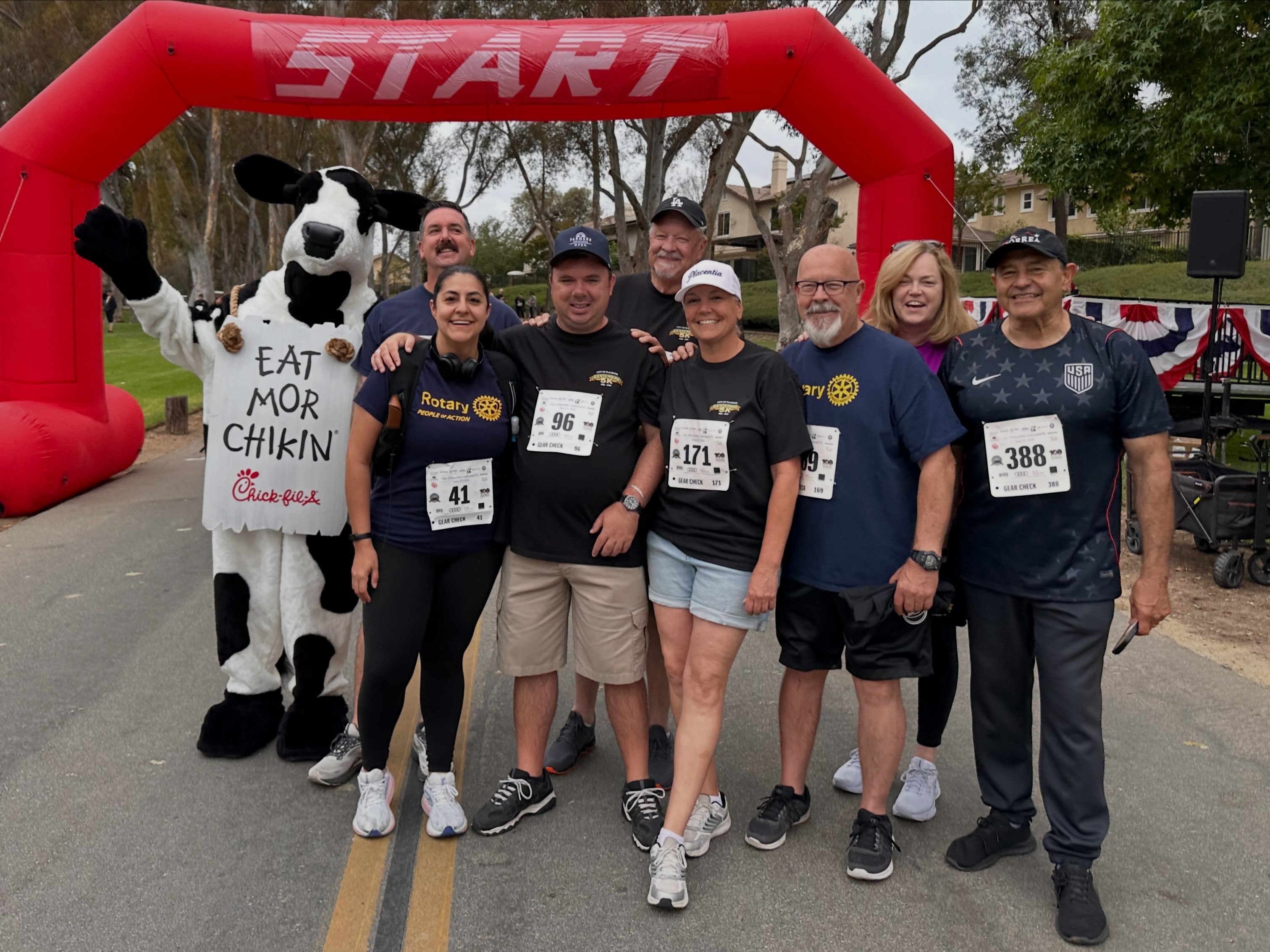 🏃♀️🎉 What a great way to celebrate Placentia’s Centennial! 🎉🏃♂️
On June 27, members of the Rotary Club of Placentia, along with their friends and family, participated in the City of Placentia’s Centennial 5K—whether running, walking, volunteering, or cheering others on!
In addition to hitting the course, our club was proud to host a Rotary booth where we connected with community members and shared the many ways Rotary serves Placentia throughout the year.
A huge thank you to everyone who represented our club and helped make the day such a success. It was wonderful to see so many familiar faces supporting one another while celebrating 100 years of our amazing city.
Whether you ran, walked, volunteered, or simply came out to support the event, thank you for helping make the Centennial 5K a memorable celebration of our community. We can’t wait to see you at the next one! 💙💛