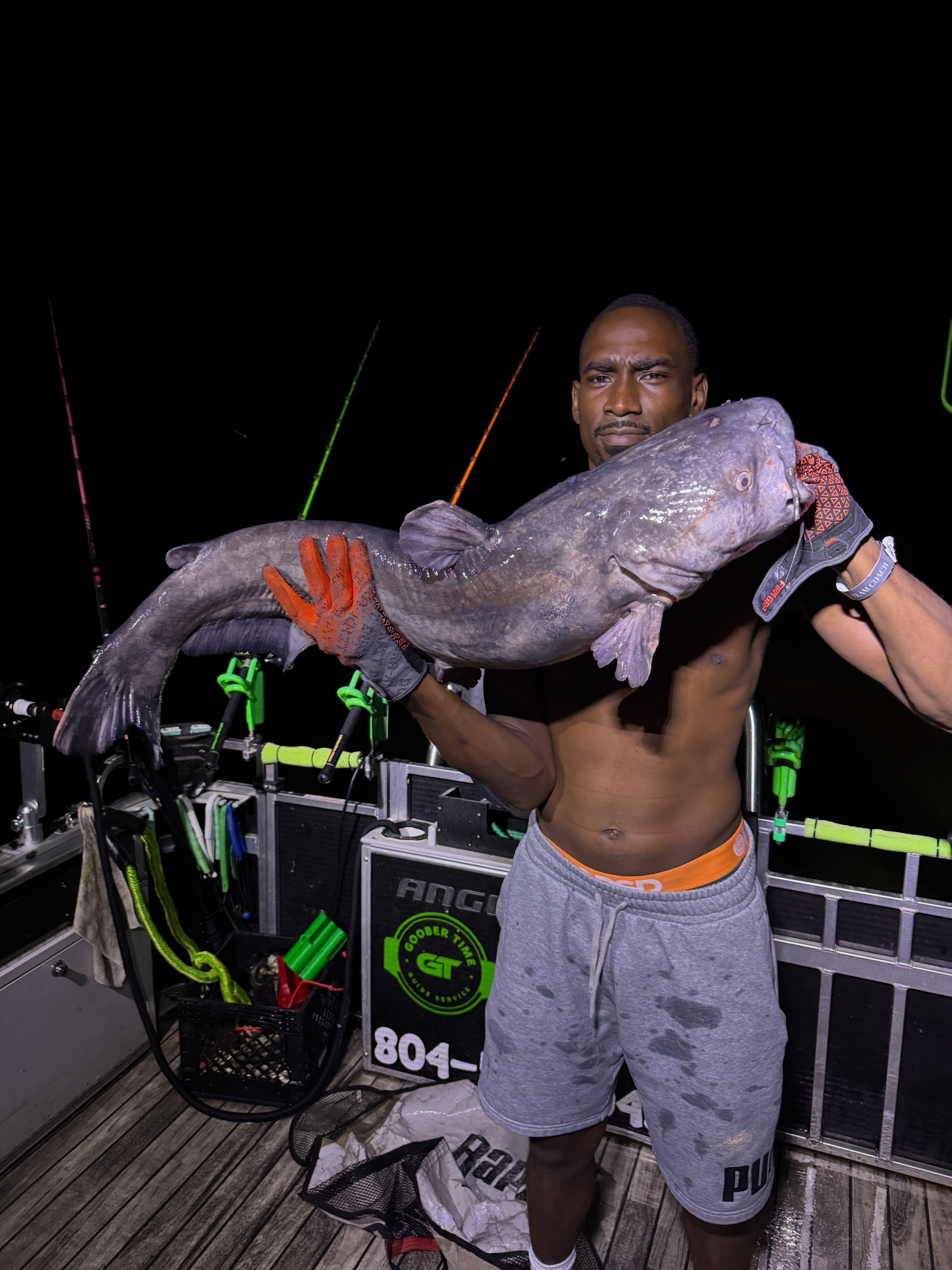 Skinny 39in trophy blue catfish!