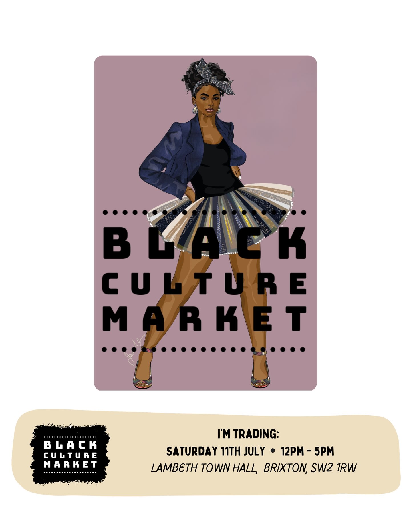 💫Satisfaction Guaranteed
Start your weekend the right way by visiting the Black Culture Market on Saturday 11th and Sunday 12th July.
Bringing an excellent line-up for you with different traders each day. Ionna Marie Designs will be popping up on Saturday 11th, so come along, say hi 👋🏾 and grab one or two of our latest cards, notebooks, or gift items. 💖
Explore a great selection of traders, music, products and culture this Summer season in Brixton 🖤
🗓️ Sat 11th & 12th July 2026
🛍 40+ traders
🌯 Tasty food & cakes
👗 Fantastic fashion
🎁 Beautiful gifts
📖 Books
🧴 Natural Skincare
🧸 Toys and Educational products
🎨 African Art
☀️ Summer Market
🕚 12pm-5pm (both days)
📍Lambeth Town Hall, Brixton, SW2 1RW
🎟️ Book a FREE ticket - www.blackculturemarket.co.uk
Don’t miss out—celebrate with us! 🎶✨
There’s still time to grab your FREE tickets via the link in the @blackculturemarket bio! 🌟
#ionnamariedesigns #blackcukturemarket #brixtonlondon #blackownedbusinessess #thinkbigshopsmall