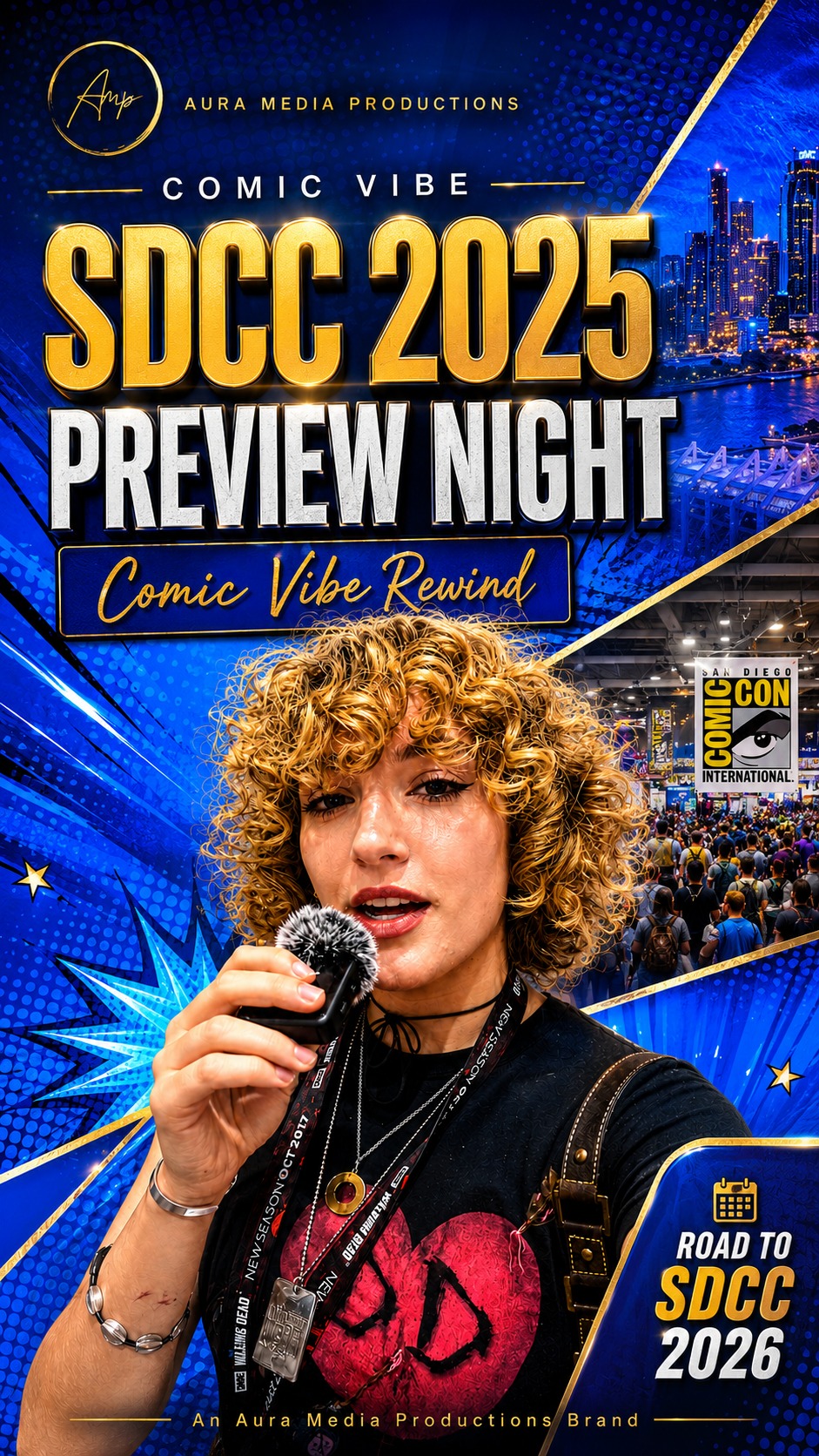 Comic Vibe Rewind: SDCC 2025 Preview Night
We’re taking it back to San Diego Comic-Con 2025 Preview Night, where the energy, fandom, collectibles, activations, cosplay, and pop culture excitement were already in full force.
Comic Vibe is produced by Aura Media Productions as our fun pop culture coverage brand — created for fans, by people who love the culture.
From convention floors to fan moments, Comic Vibe celebrates the creativity, excitement, and community that make events like SDCC special.
Follow @ComicVibe for more convention coverage, cosplay spotlights, interviews, and pop culture moments.
Comic Vibe — an Aura Media Productions show.
#ComicVibe #AuraMediaProductions #SDCC #SDCC2025 #SanDiegoComicCon #ComicCon #PreviewNight #ComicVibeRewind #PopCulture #ConventionCoverage #Cosplay #CosplayCommunity #Fandom #FandomCulture #EntertainmentMedia #ContentProduction #MediaProduction #ConventionLife #PopCultureFans #RoadToSDCC2026