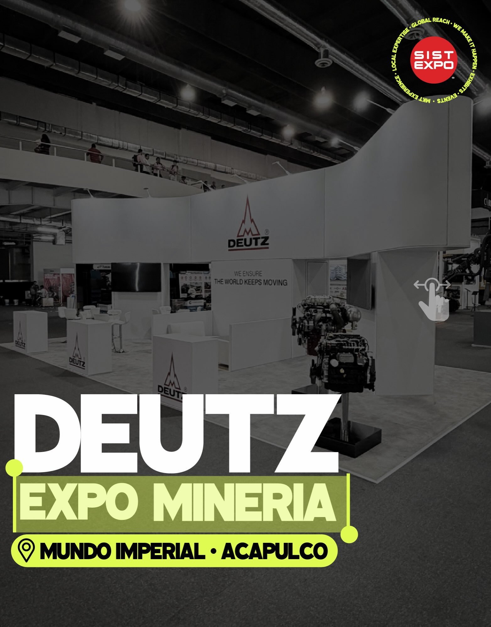 Clean exhibits are all about precision. When working with white structures, every line, joint, and finish matters. The goal is not only to build something visually impactful, but to create a seamless environment where the structure feels clean, elevated, and intentional.
For DEUTZ, we focused on a crisp architectural presence, careful detailing, and a layout that allowed the product to stand out with strength and clarity.
Because in exhibit design, perfection is in the details.
#ExhibitDesign #TradeShowDesign #BrandExperience #SISTEXPO #wemakeithappen