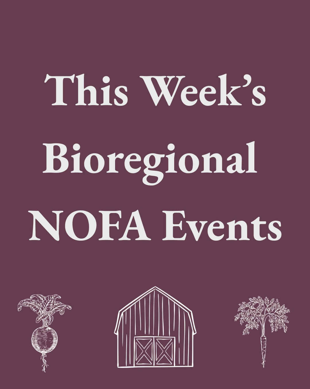 Gatherings This Week ☀️🌿🌱
Over the next seven days, six NOFA state chapter around ther northeast bioregion are coming together for field days, roundtables, farm walks, biochar demonstrations, and more!
Come grow with us! 💕
.
.
.
#farming #organicfarming #nofa #northeast #regenerativefarming