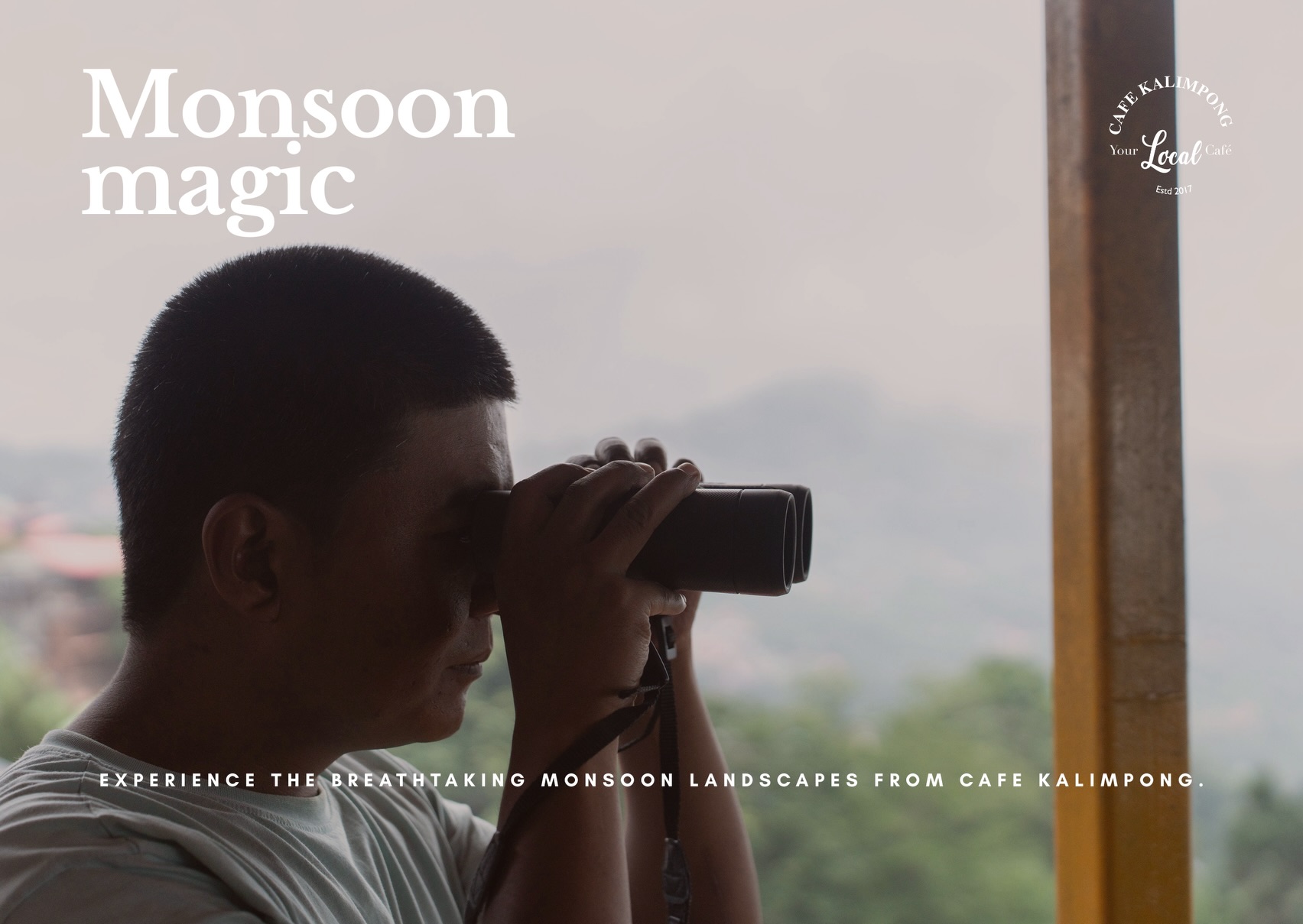 Experience the enchanting beauty of Kalimpong’s monsoon from Cafe Kalimpong.
Bring your binoculars, wipe your specs clean, and watch as rolling clouds embrace the hills, painting the landscape in shades of green and mist. Every moment is a reminder of nature’s magic.
Come, sip, relax, and soak in the view.