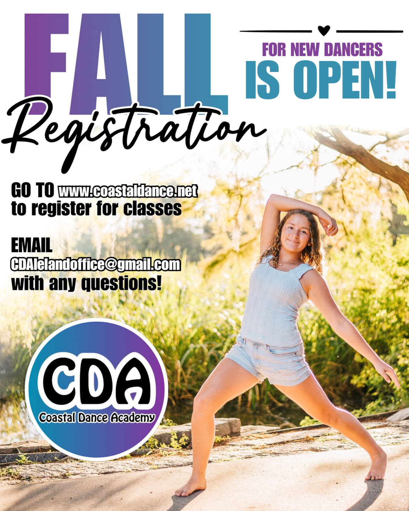 New dancers!
It’s your time to register! Join the CDA family today and register online at coastaldance.net