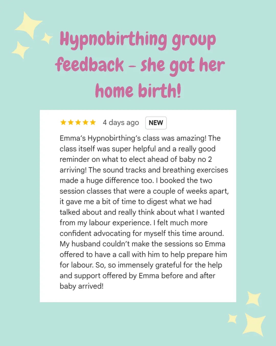 Absolutely thrilled for my lovely client who got the home birth she so wanted for her second birth 😍
All the birth preparation in the world and even having a doula can't guarantee the outcome of your birth.
But you can certainly stack the odds in your favour and I love it when I hear that my clients have benefited from our work together...whether that's because they got the birth they wanted or it helped them navigate things when they didn't.