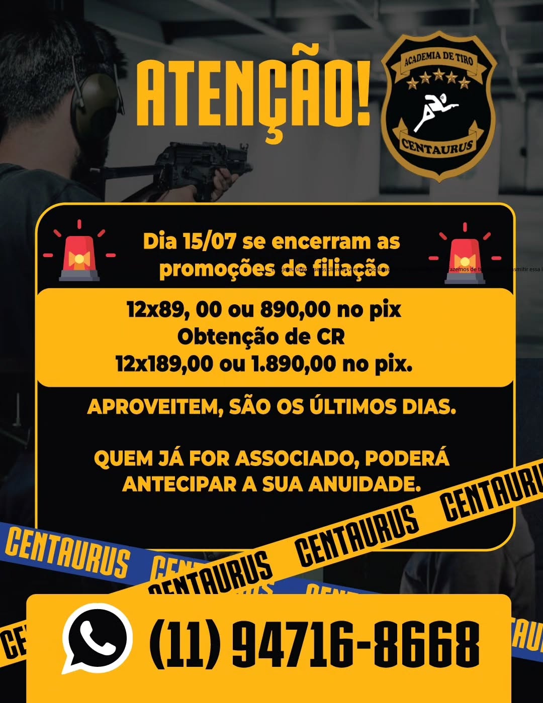 Promoção chegando ao fim!