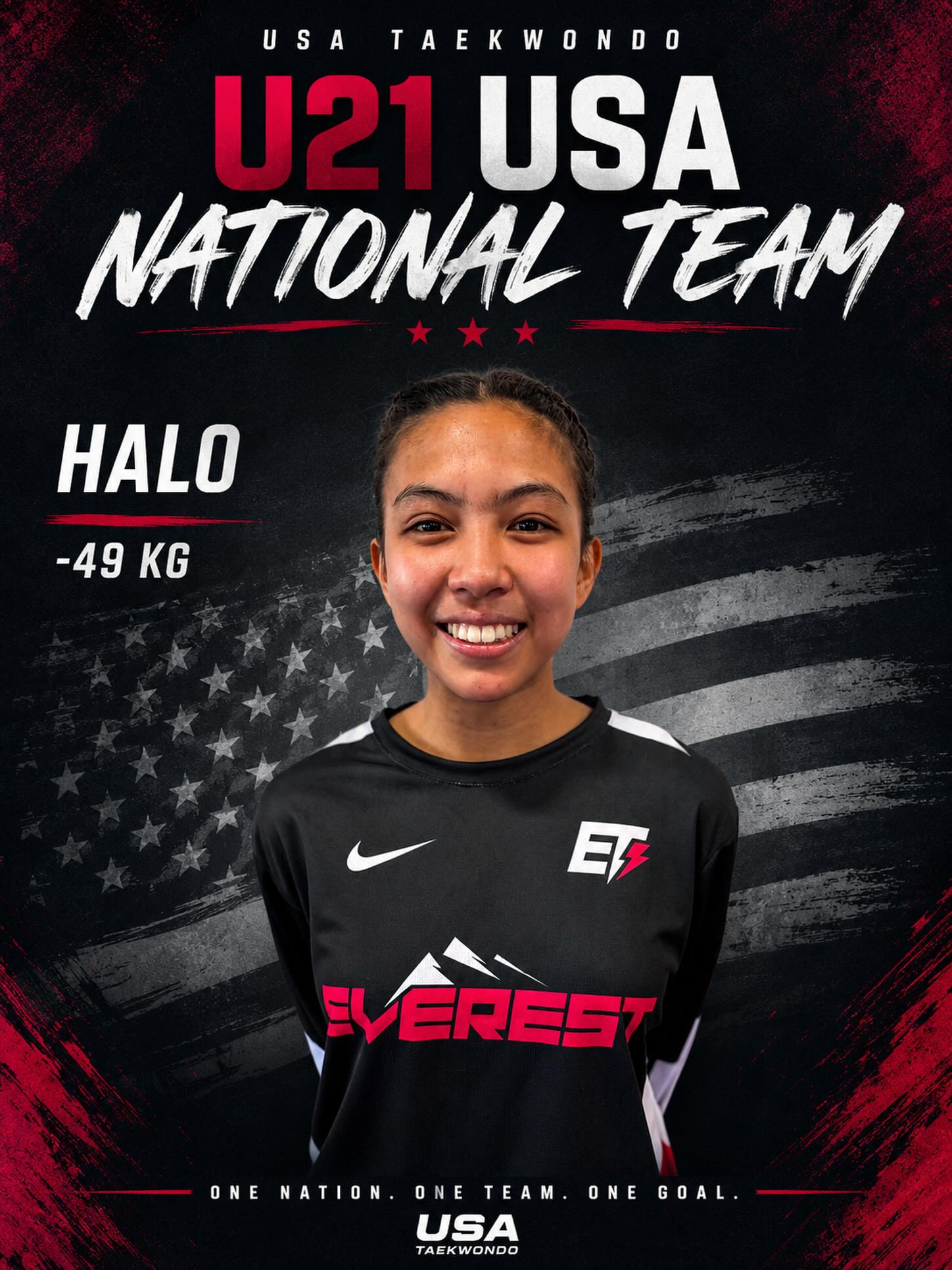 Halo Canezo -49kg u21 USA national team member! #everesttkd #teameverest