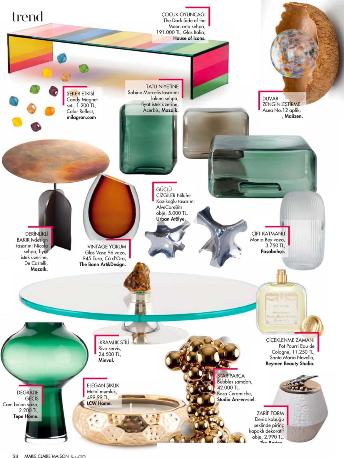 ✨ The June ‘26 issue of Marie Claire Maison captures the essence of the season with a serene collection curated by @gokceyimben , featuring a tranquil blend of seaside inspiration, organic textures, the “Rock” porcelain pendant, and the Asea wall lamps. 🌊
•
•
#wallamp
#lightingideas
#lightingdesigner
#homedecoration