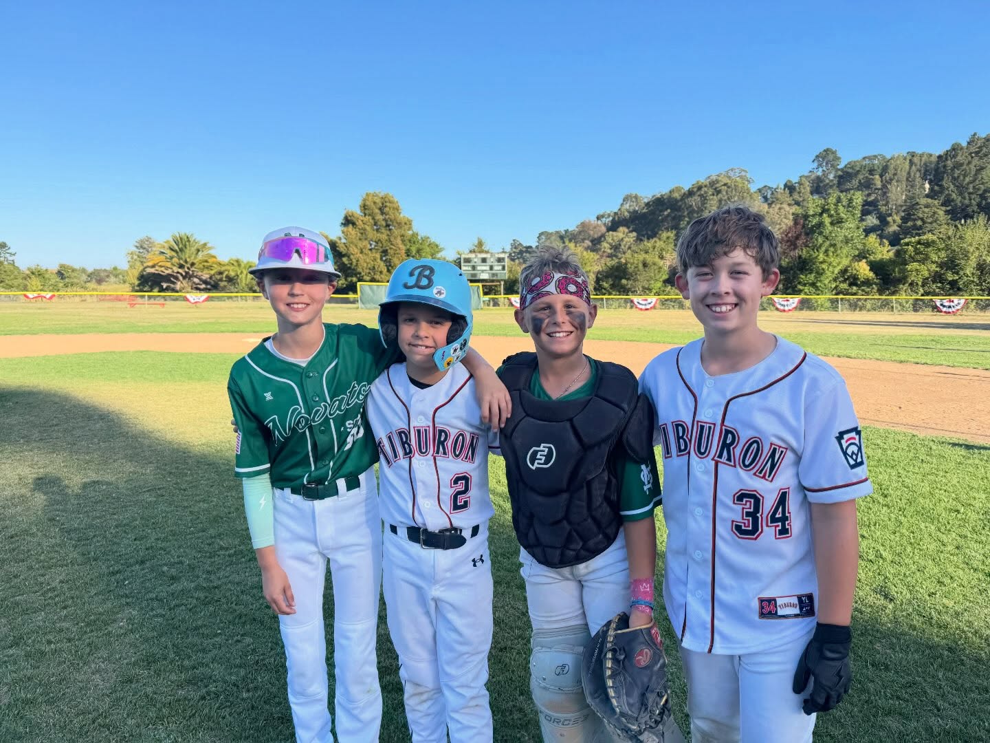 Bombers 9u/10u boys have been giving it all to their local little league teams during All Stars. While they compete against each other during the games, outside of the lines, we are one Bombers family! Good luck to Bombers and all of the All Stars in the championship today. #bombersbaseballmarin