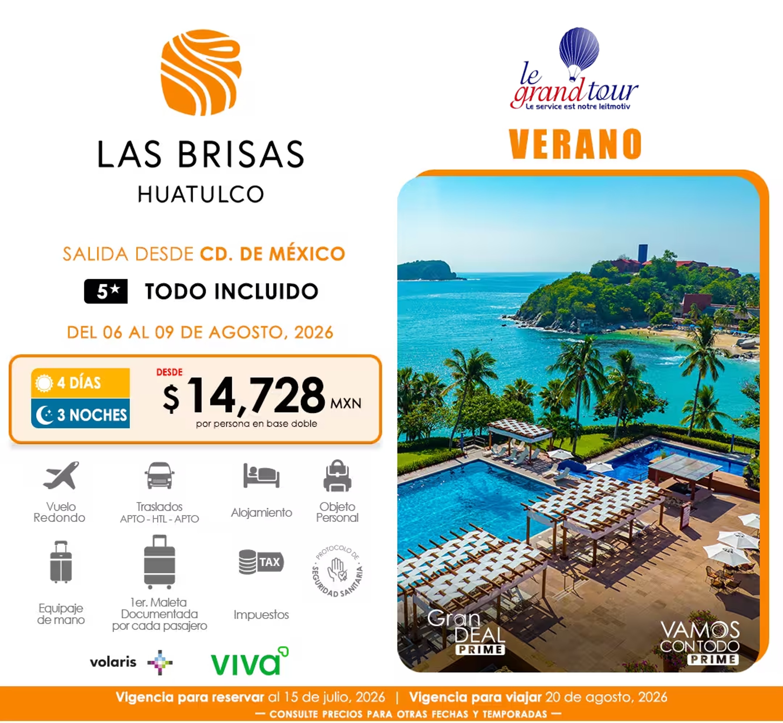El balance perfecto entre naturaleza, descanso y diversión familiar. 🍃 Deja que nos encarguemos de todo mientras tú disfrutas del mar. 🏨✨
#LasBrisasHuatulco #HotelFamiliar #HuatulcoOaxaca