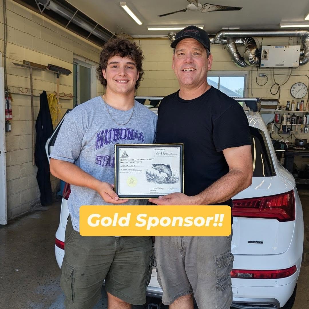 🏆 Sponsor Appreciation Spotlight 🏆
This year, we created special appreciation certificates for our Gold and Silver sponsors as a small token of our gratitude. These certificates can be proudly displayed at their businesses so customers know they support local community initiatives like the Georgian Triangle Anglers' Association.
Over the coming weeks, we'll be delivering these certificates and highlighting the amazing businesses that help make our work possible.
First up, we'd like to thank Louie's Car Care for their support this year!
If you're looking for rust proofing or professional car detailing, be sure to see Neil and the boys at Louie's Car Care. They take great care of both their customers and their community.
Thank you, Louie's Car Care, for your support—we couldn't do it without sponsors like you!
#GTAA #ThankYouSponsors #SupportLocal #LouiesCarCare #CommunitySupport