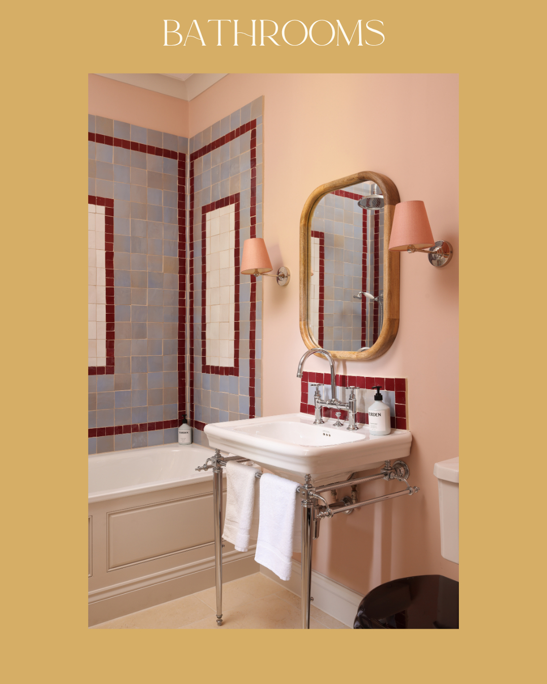 Five bathrooms, five entirely different styles! Which one would you choose?
1/Monks Red
2/Monks Blue
3/Chinese Room
4/Garden Room
5/Lily Room