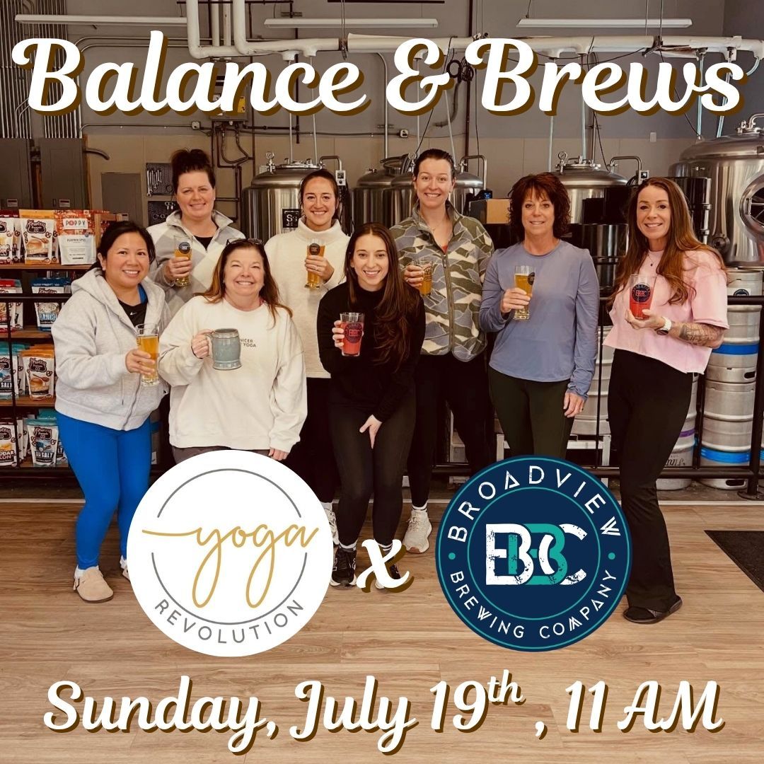 Join us for Balance & Brews with Yoga Revolution CLE!๐งโโ๏ธ๐บ
Weโre making it a monthly mission to bring yoga to the brewery, and weโd love for you to join us for our next session on Sunday, July 19th at 11 AM.
Start your morning with a grounding yoga session, then stick around to reward yourself with a well-earned brew. This class will be welcoming, accessible, and grounding -- whether you're brand new to yoga or a regular on your mat. Expect a balanced flow that builds warmth, releases tension, and leaves you feeling refreshed before we raise a glass together.
Tickets are available through our LinkTree in bio through Yoga Revolution CLEโs website โ grab your spot and come find your balance with us!