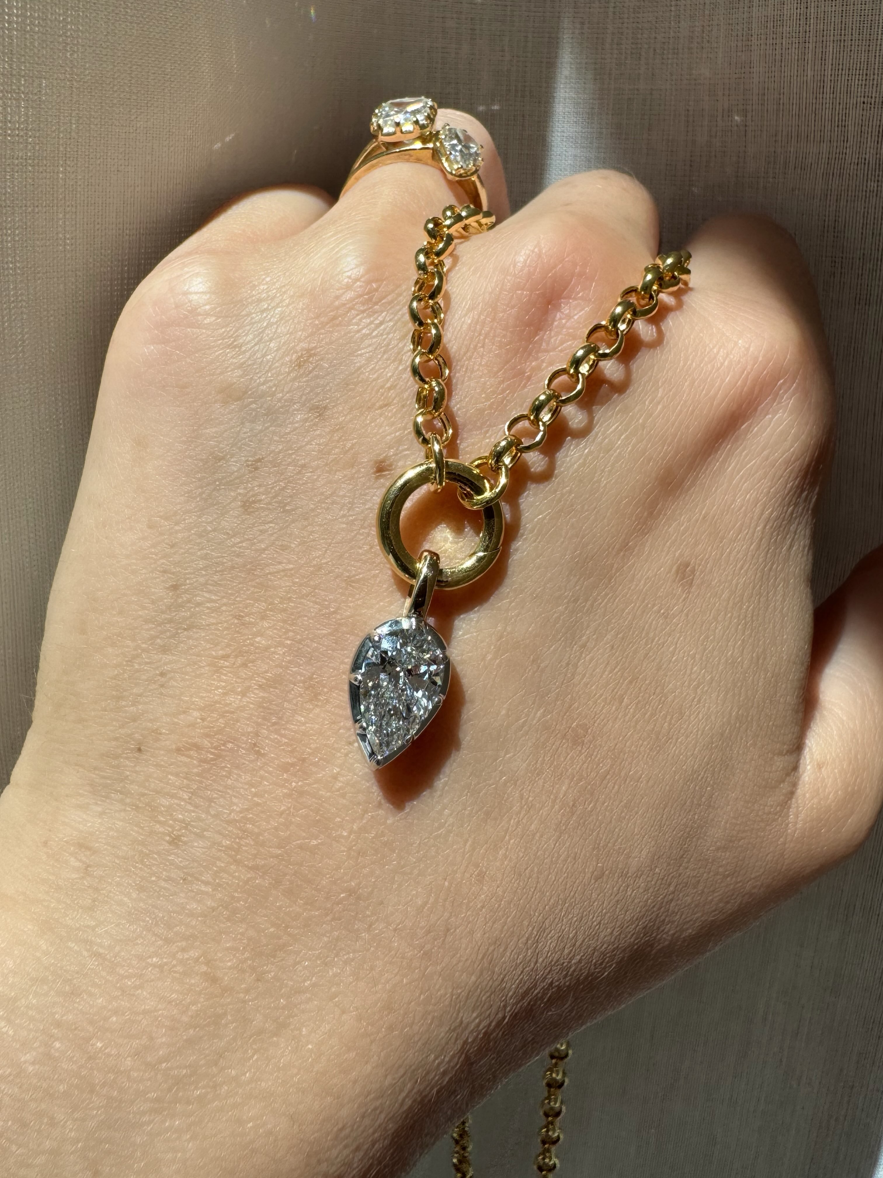 Upside down pear pendant dreaminess 🥰
