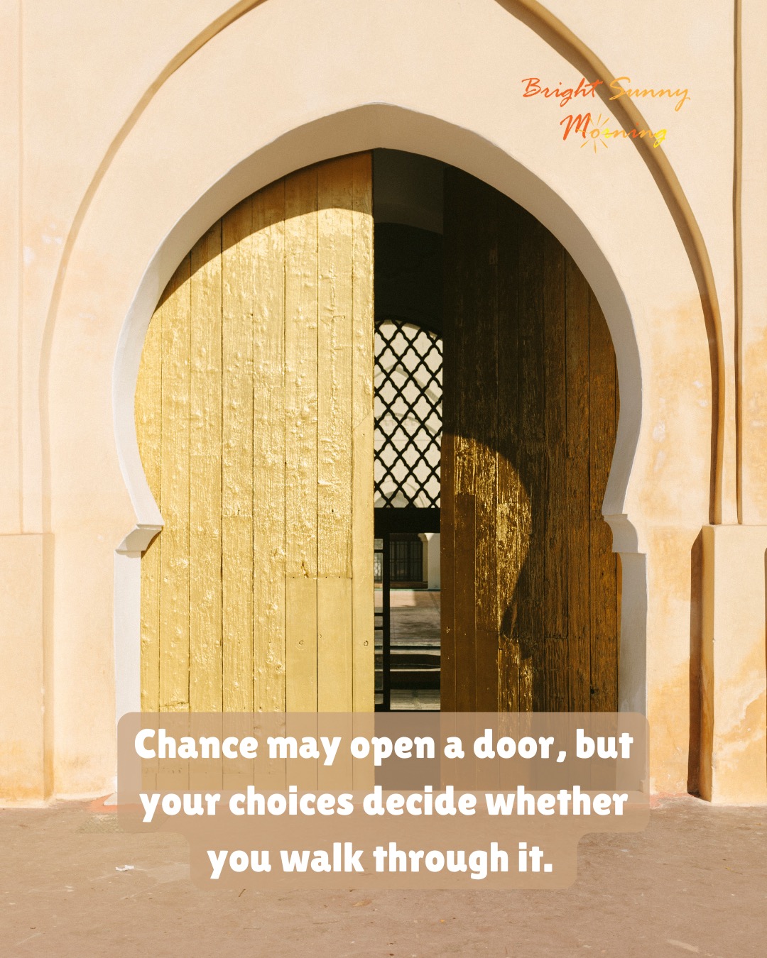 Chance may open a door, but your choices decide whether you walk through it.
#PersonalGrowth #Mindset #SuccessMindset #SelfImprovement #Motivation