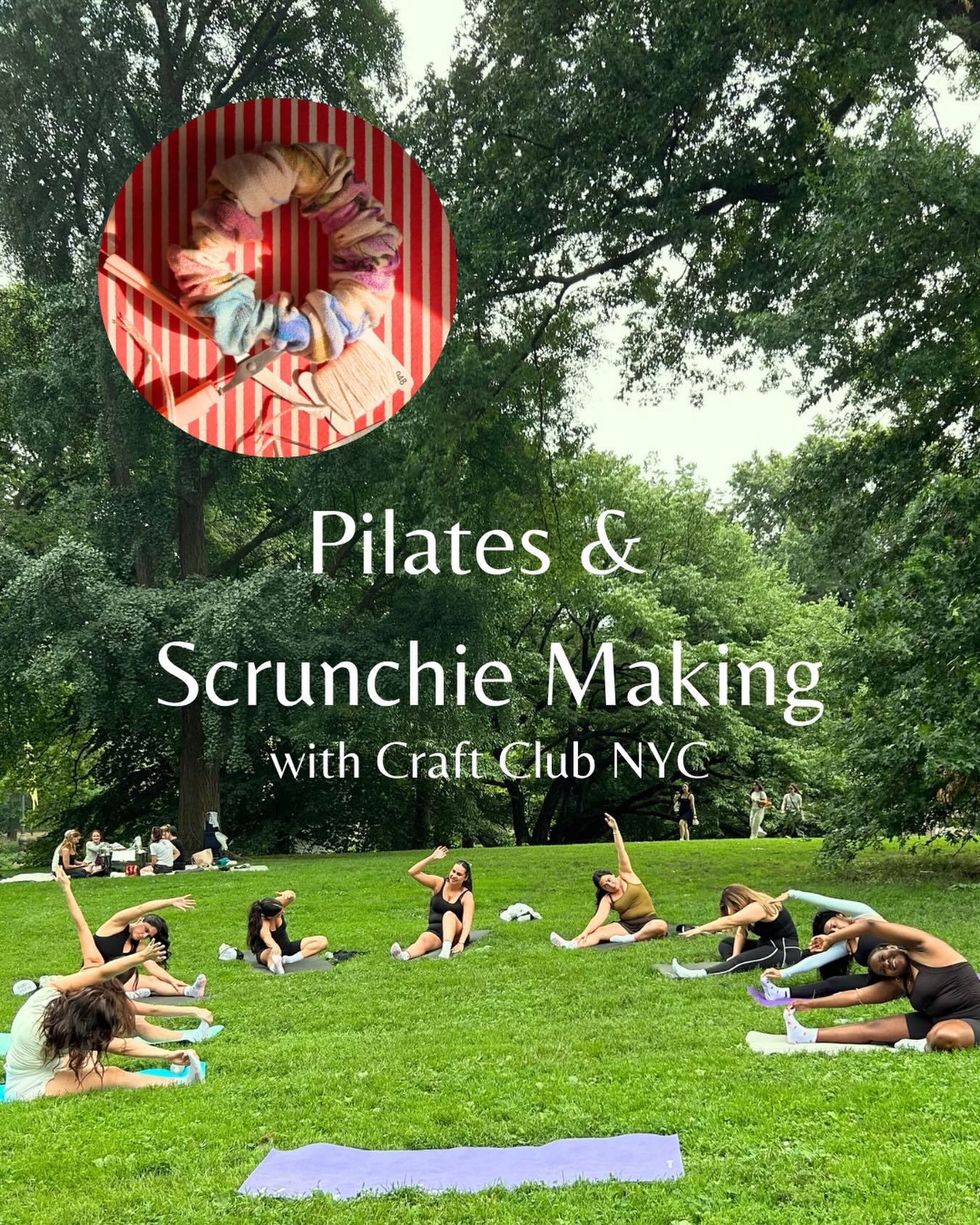 Join us on Sunday, July 26th at 3 PM for Pilates & Scrunchie Making!
We’re teaming up with @craftclubnyc for a sunny afternoon craft workshop and mat workout. We’ll start with a beginner-friendly Pilates class, then we’ll socialize while doing some equally easy scrunchie making. No experience needed for either half, just show up ready to stretch and stitch.
All guidance and craft supplies provided, but bring or rent your own mat and don’t forget your water bottle.
🎨all guidance and craft supplies provided
🧘♂️mat rental available
🌳Outdoor event, weather reschedule date: Sunday, August 2
Tickets $45. Book at link in bio.