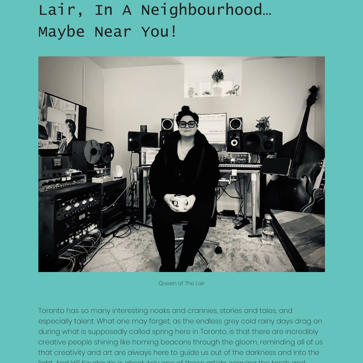 Attention Producers and engineers!
We'd like to let you know about a dynamic and informative article that we've put together featuring songwriter, producer, engineer and multiple Juno Award winner Hill Kourkoutis.
We very honoured to spend an afternoon in "The Lair" with Hill chatting about all things music, production and gear.
Please check out our feature article with her here:
https://www.lmpro.ca/post/hill-kourkoutis-there-s-a-lair-in-a-neighbourhood-maybe-near-you
As always, Happy Recording!
~LM Pro
@longandmcquade @hillkourkoutis